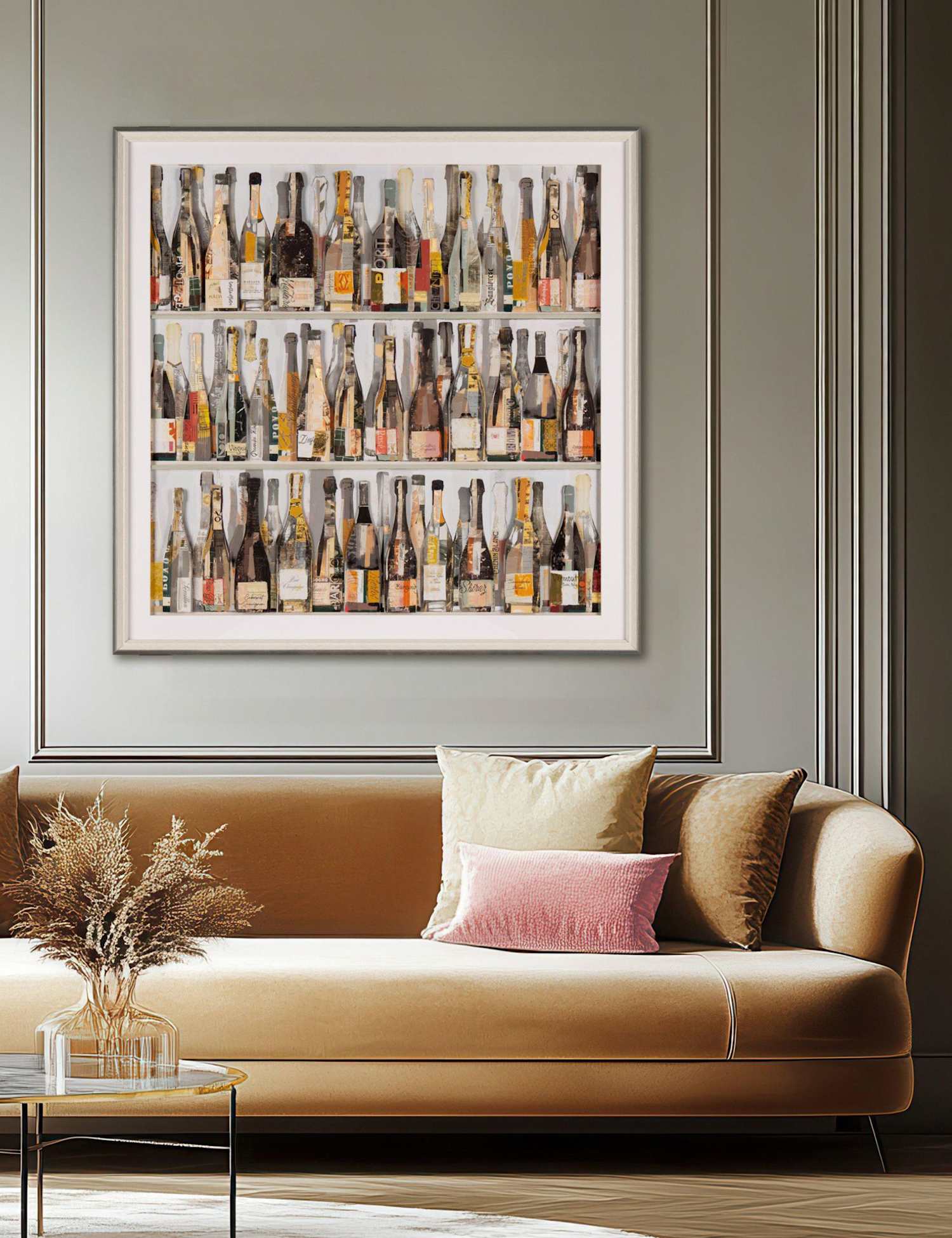Gallery Direct Wines of the World Square Framed Art Multi