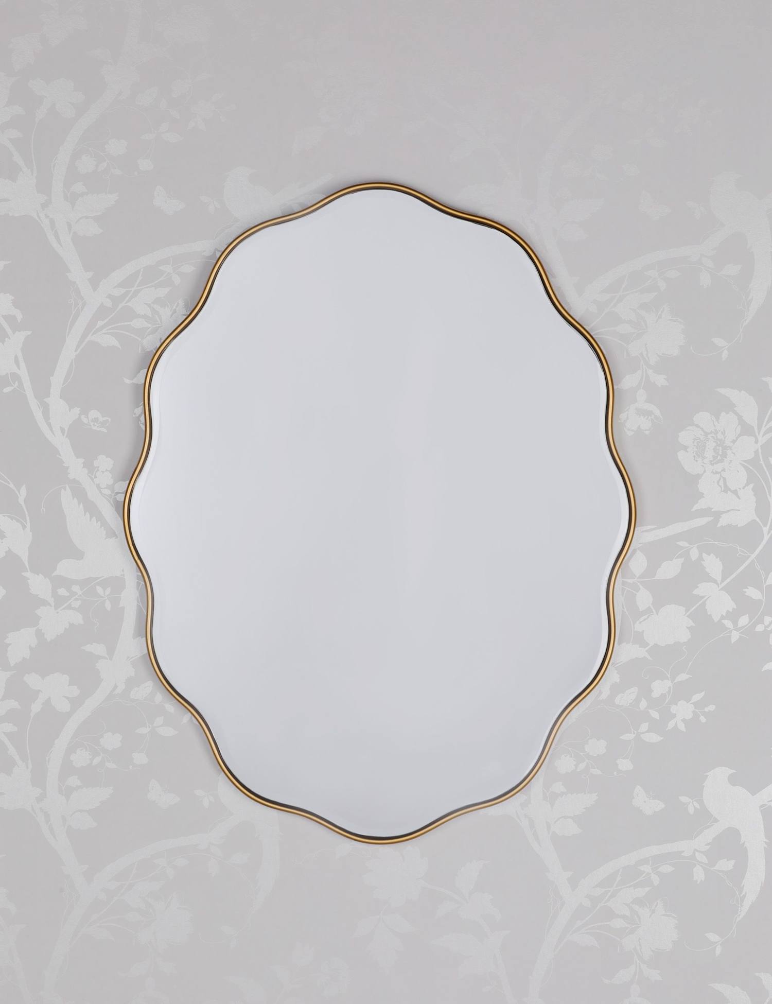 Laura Ashley Medora Oval Wall Mirror Gold