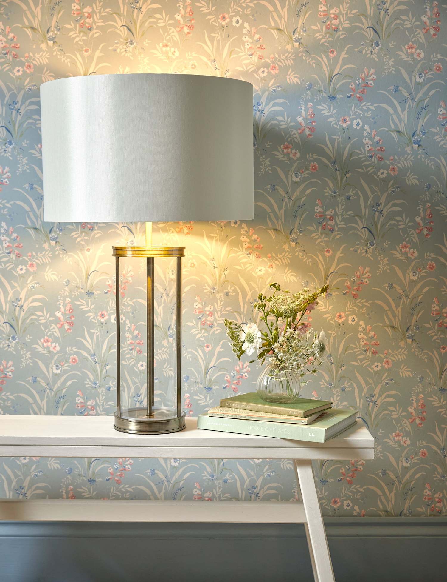 Laura Ashley Harrington Table Lamp Antique Brass