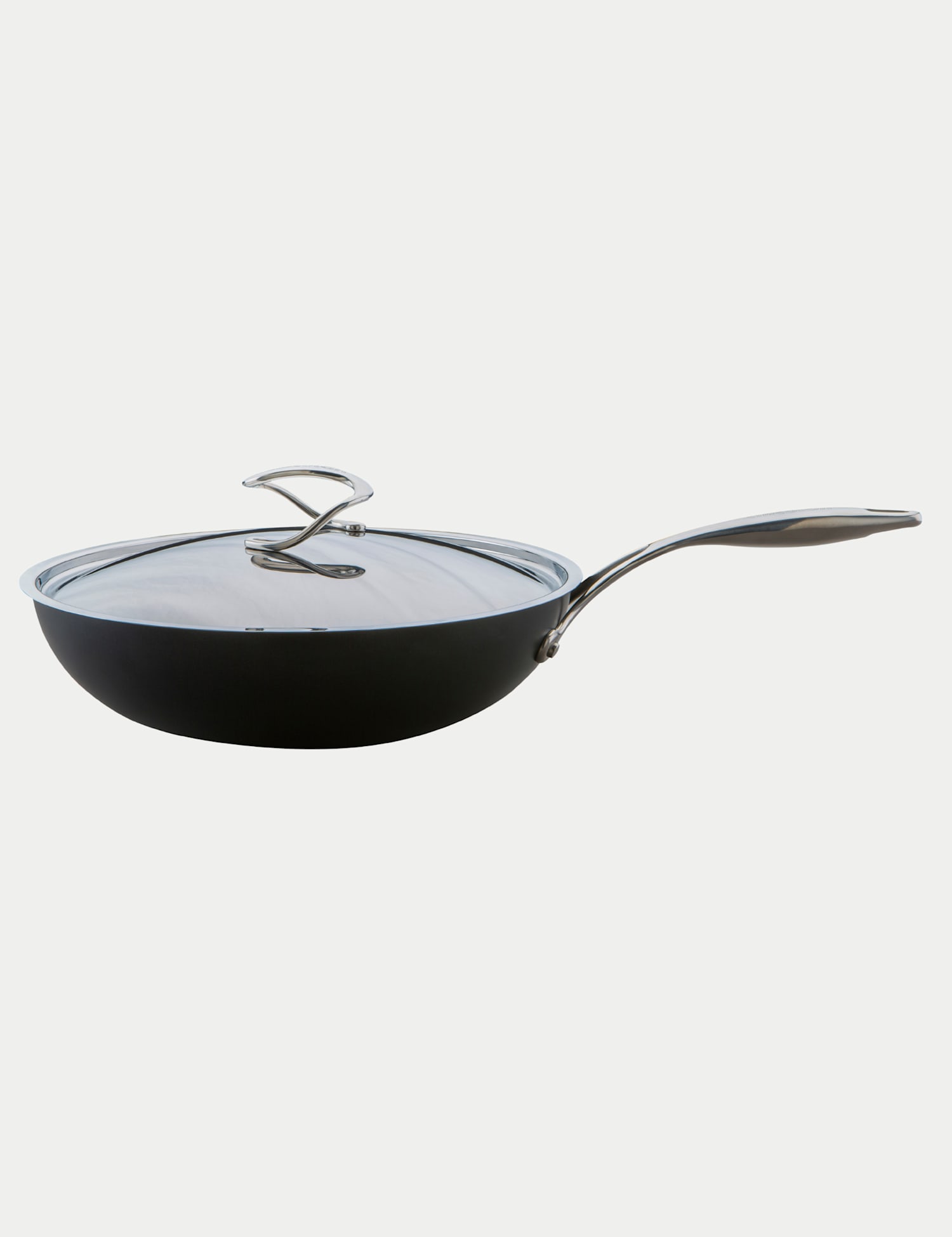 Circulon Aluminium 30cm Non-Stick Wok Black
