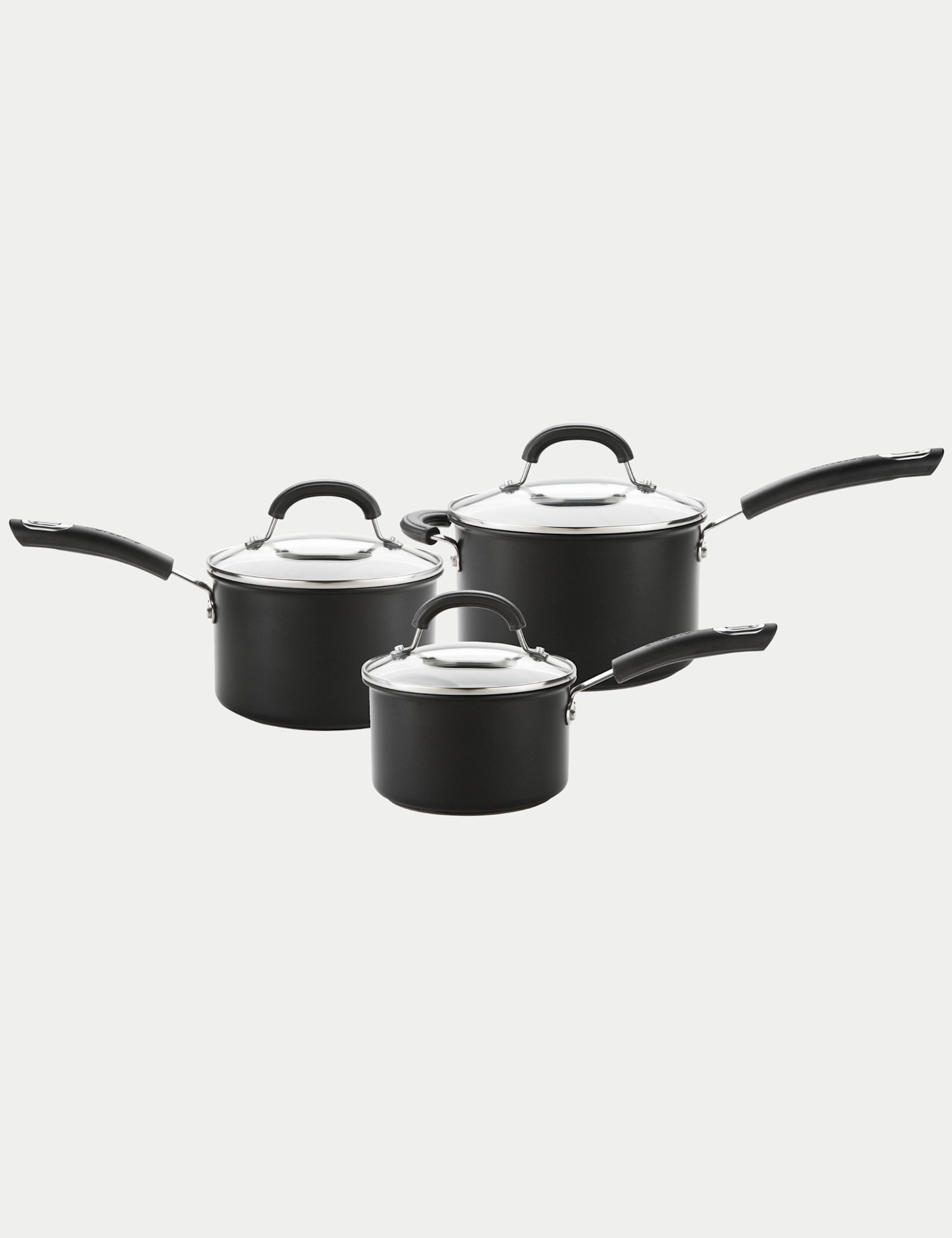 Image of Circulon 3 Piece Aluminium Non-Stick Saucepans&hellip;