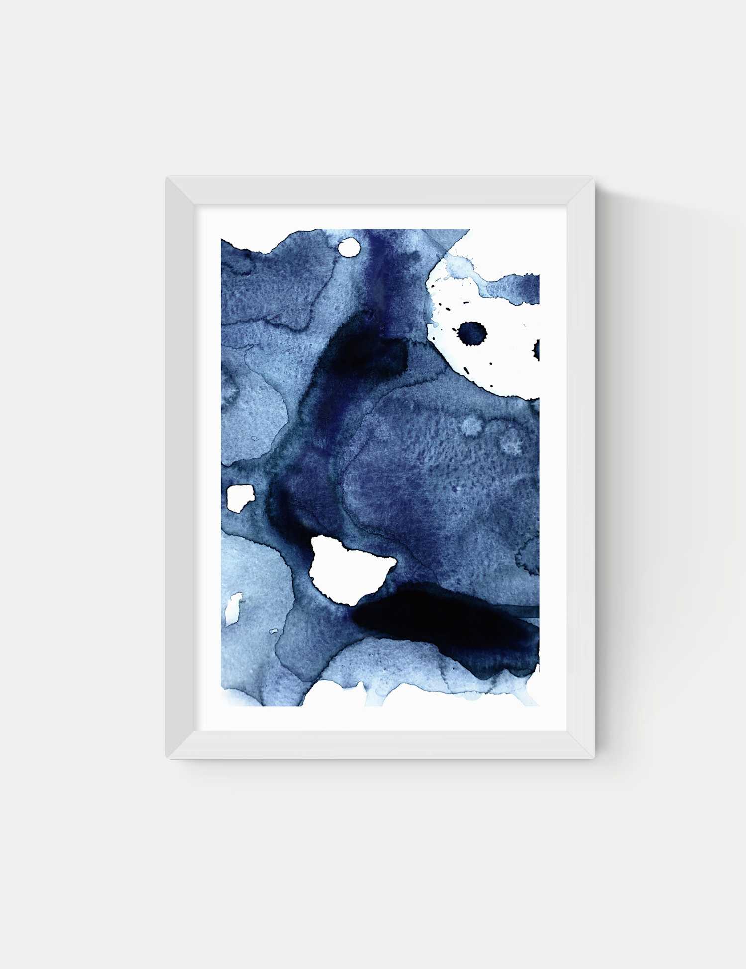 East End Prints Ink Framed Art Print White