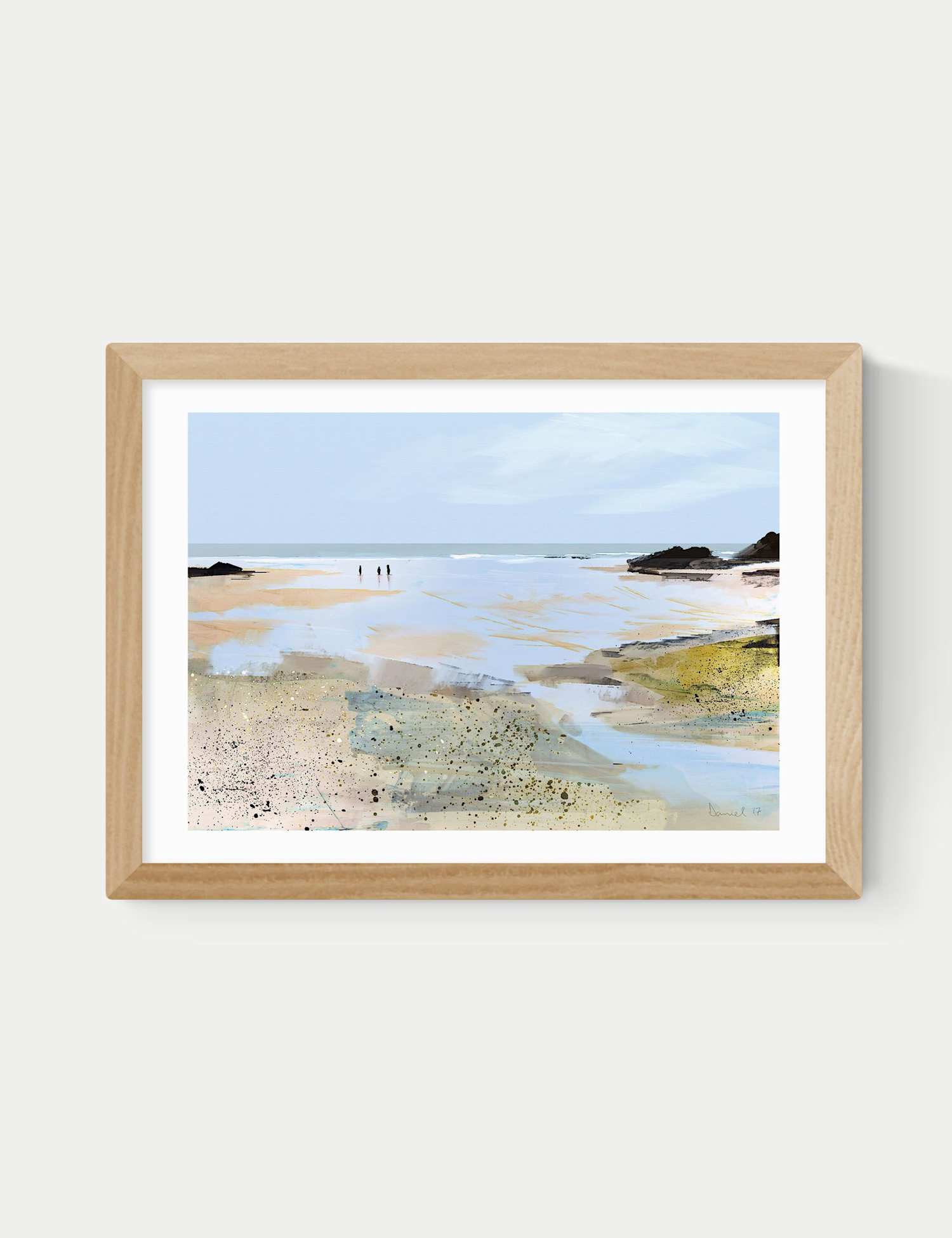 East End Prints Sea View Framed Art Print Natural