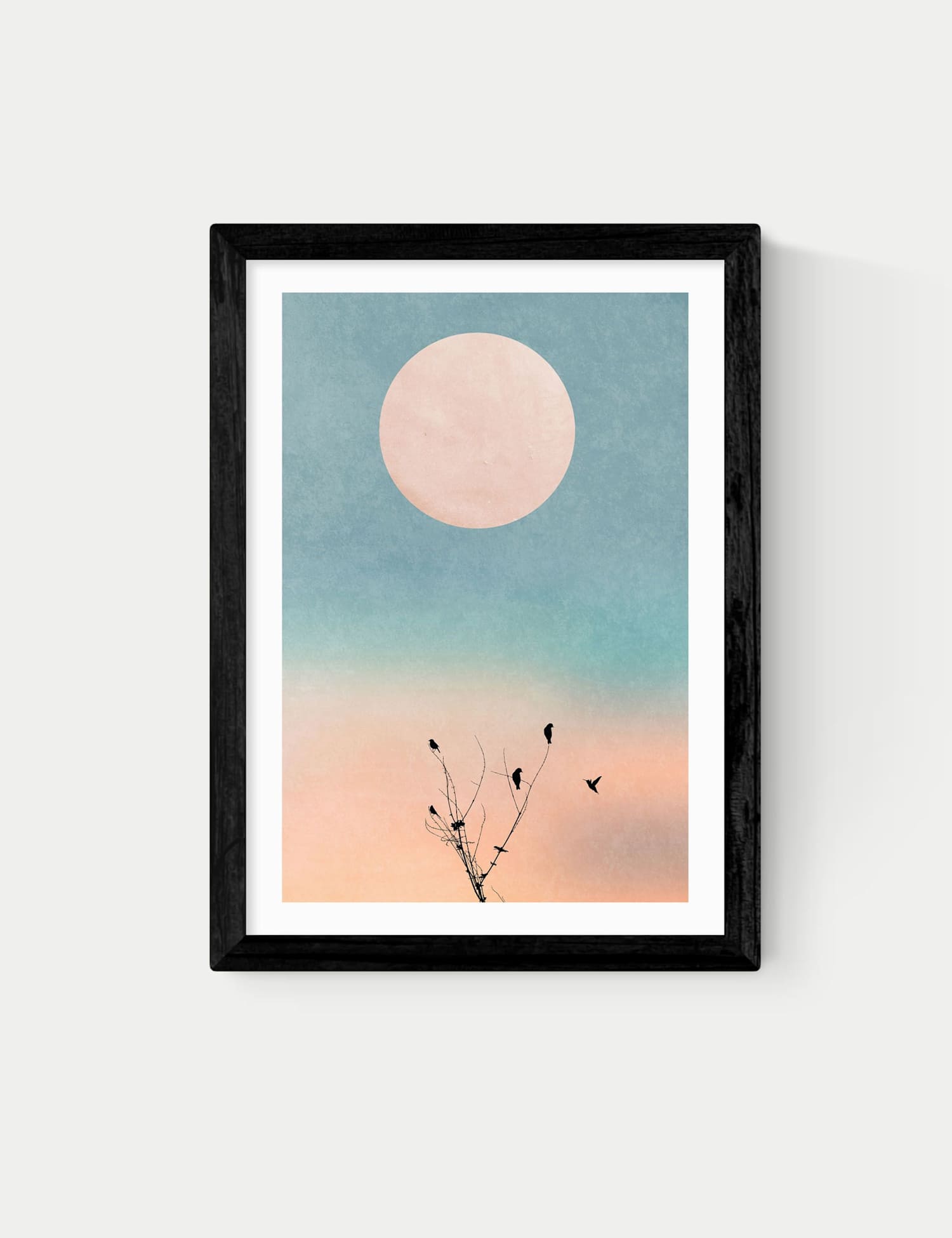 East End Prints Waking Up Warm Framed Art Print Black