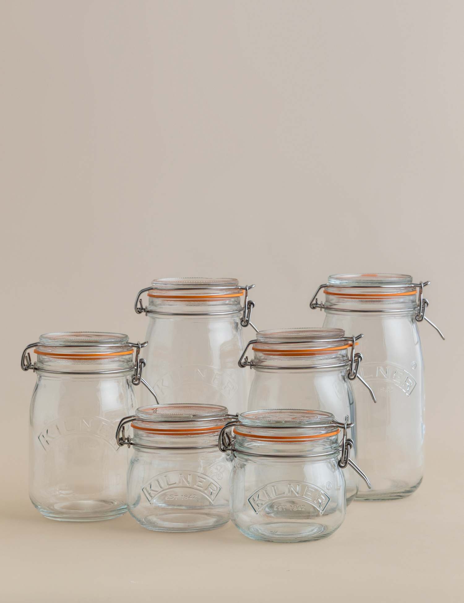 Image of Kilner Set of 6 Round Glass&hellip;