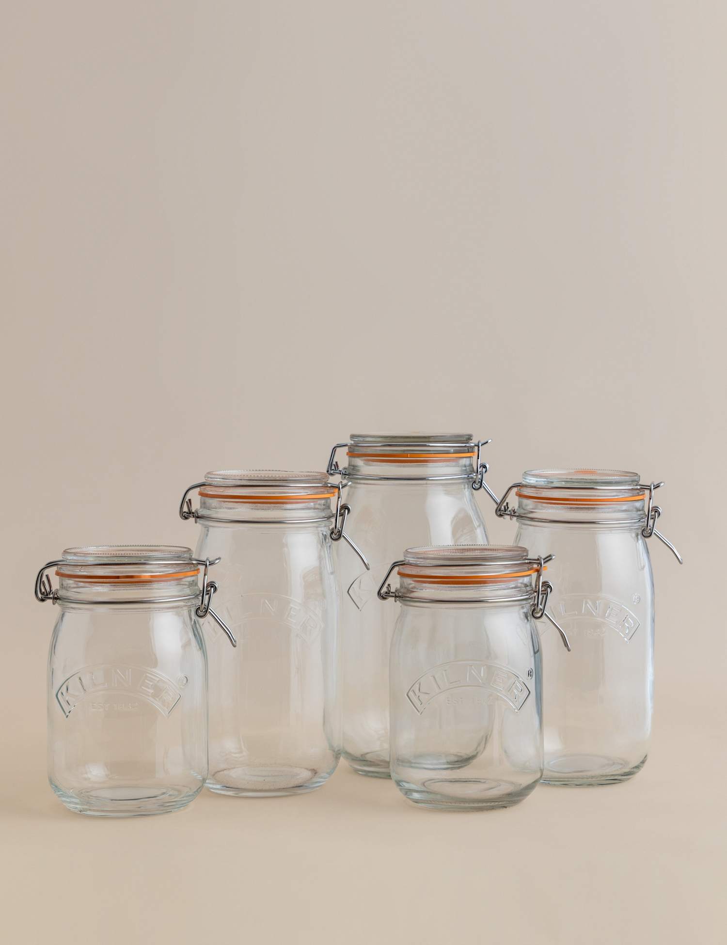 Image of Kilner Set of 5 Round Glass&hellip;