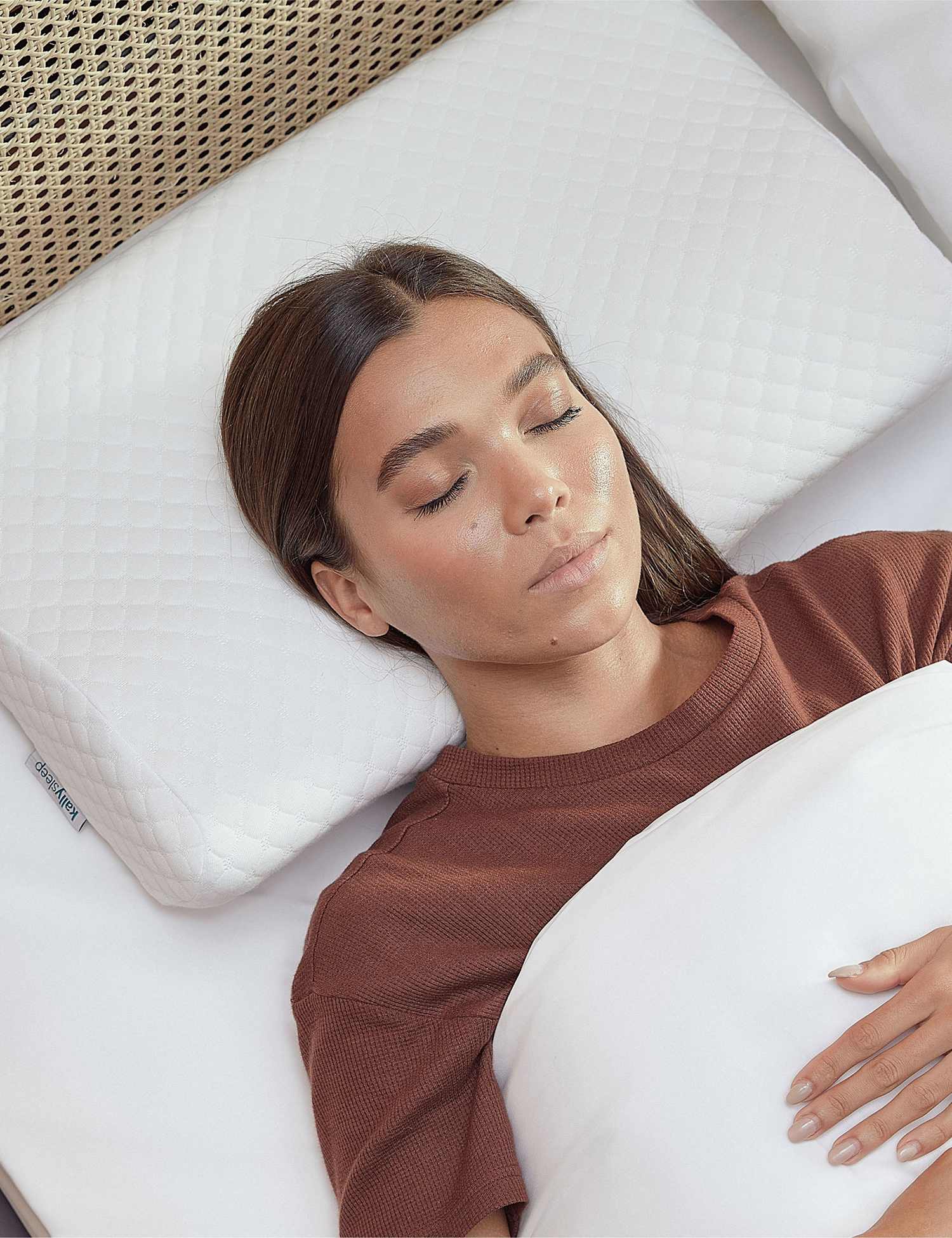 KALLY SLEEP Neck Pain Firm PIllow White
