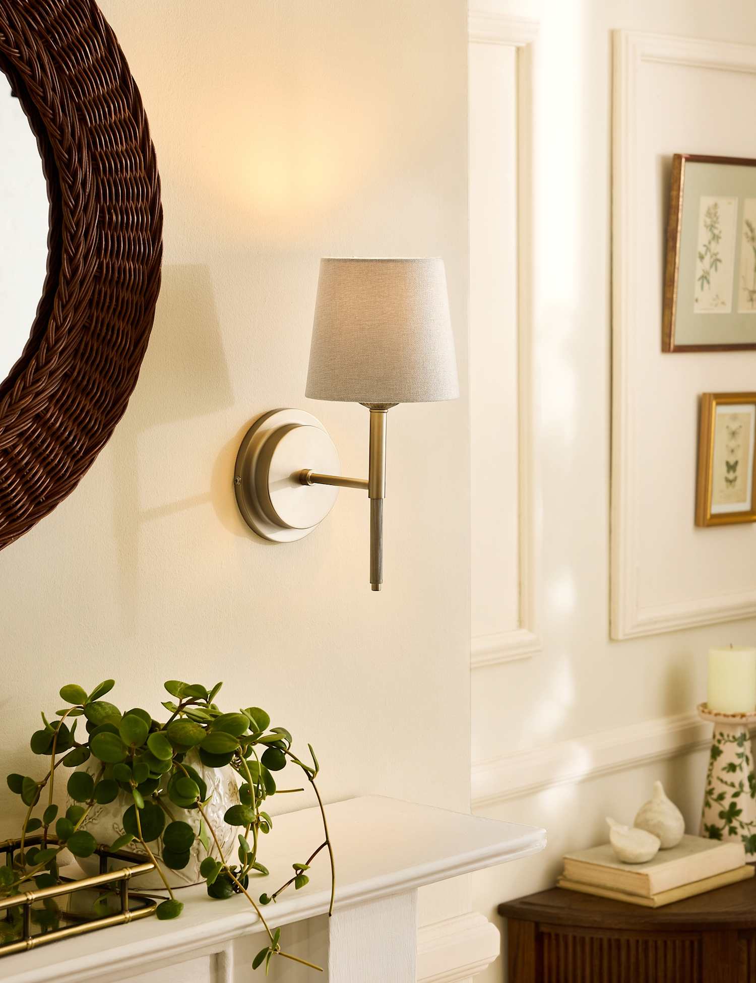 Laura Ashley Sullivan Metal Wall Light Champagne
