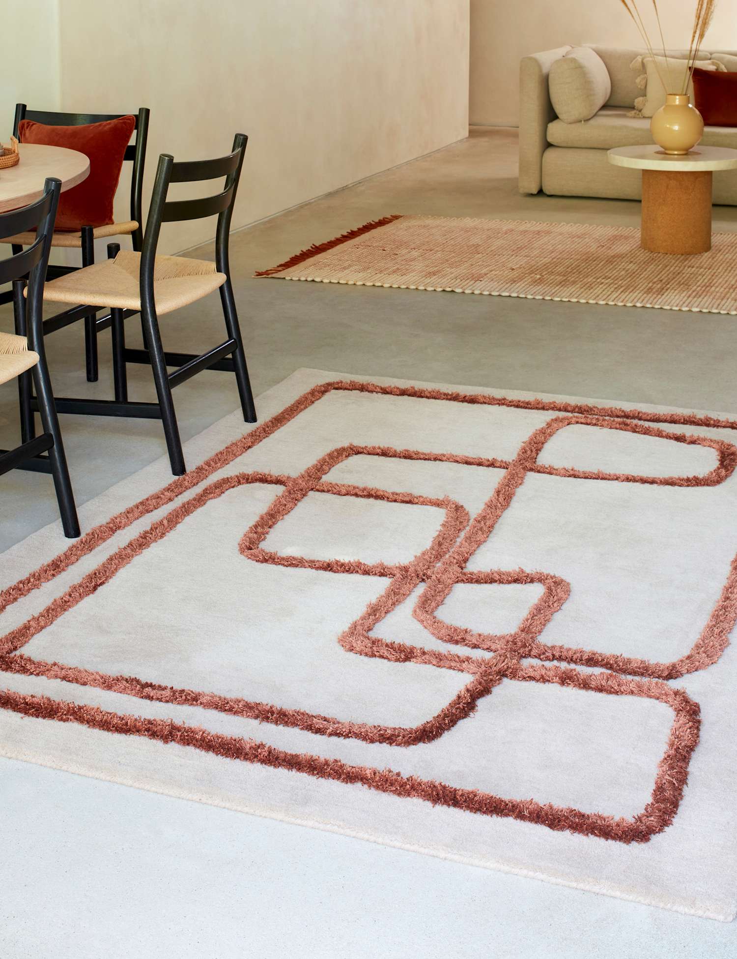 Asiatic Matrix Rug Brown