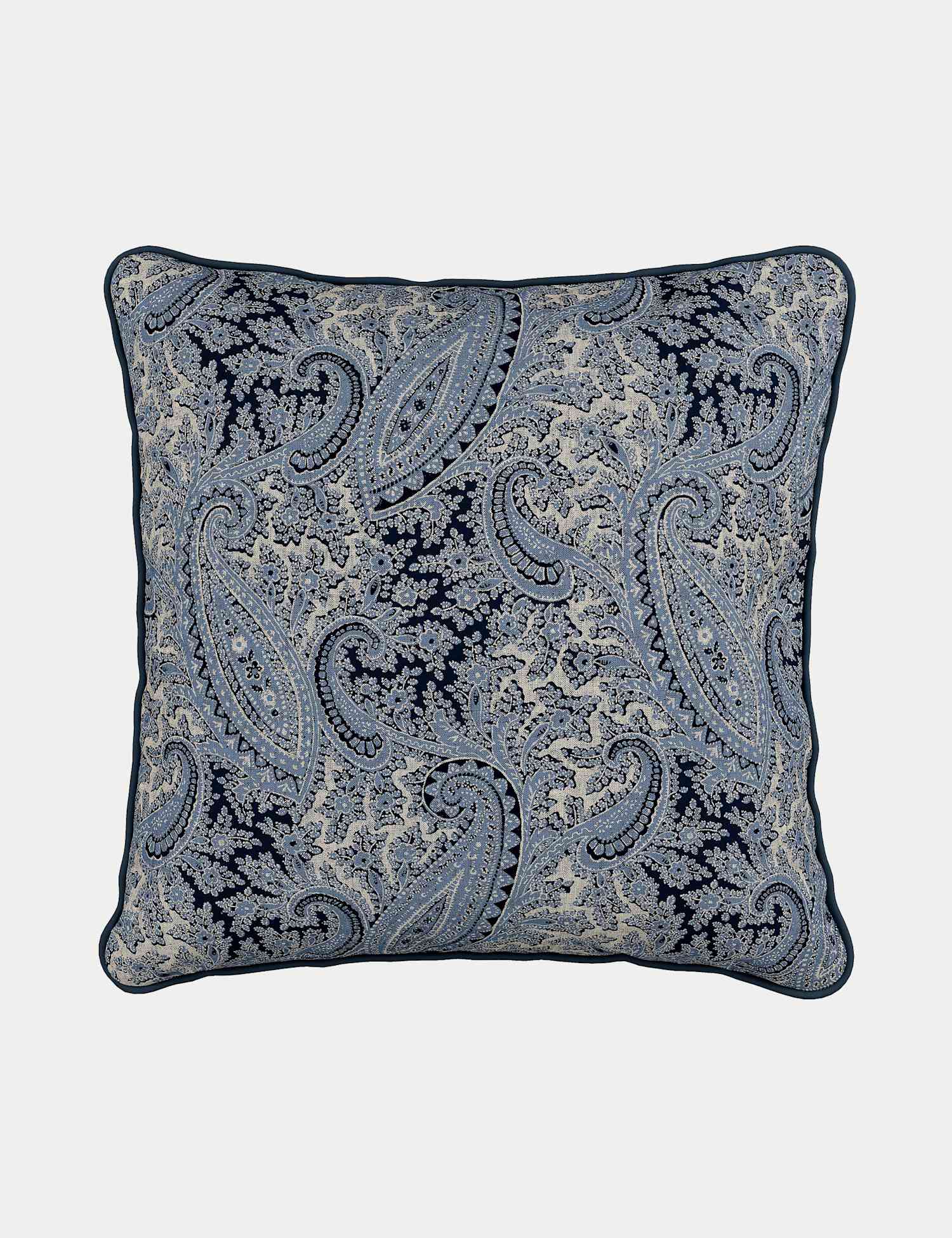 Bedeck of Belfast Velvet Freya Cushion Indigo