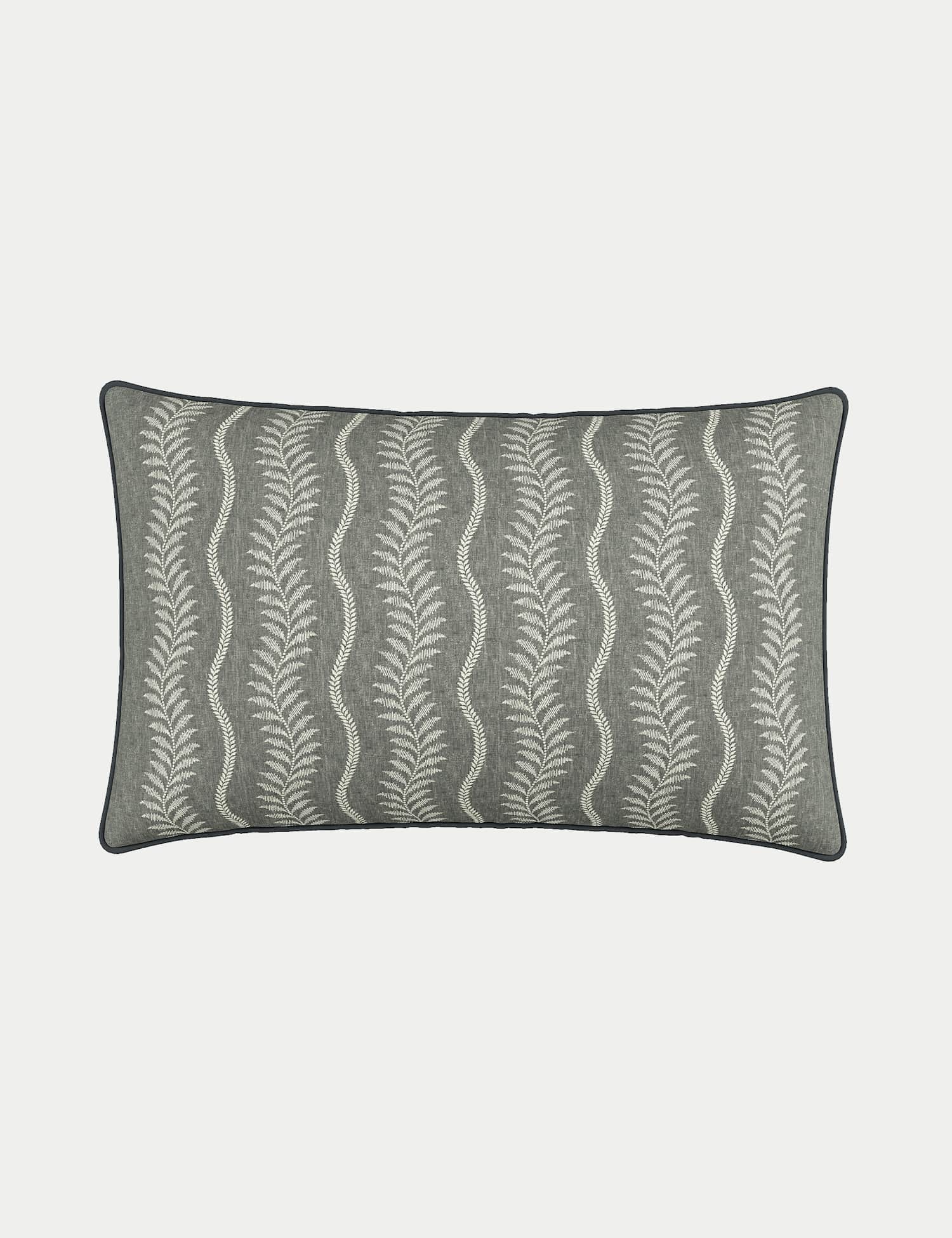 Bedeck of Belfast Linen Blend Ariane Cushion Grey Mix