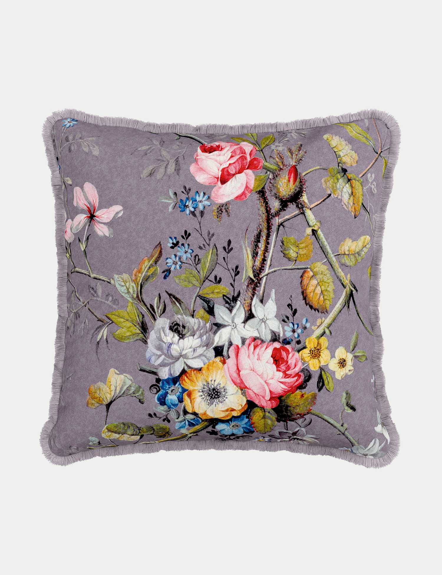 V&A Pure Cotton Kilburn Floral Cushion Multi