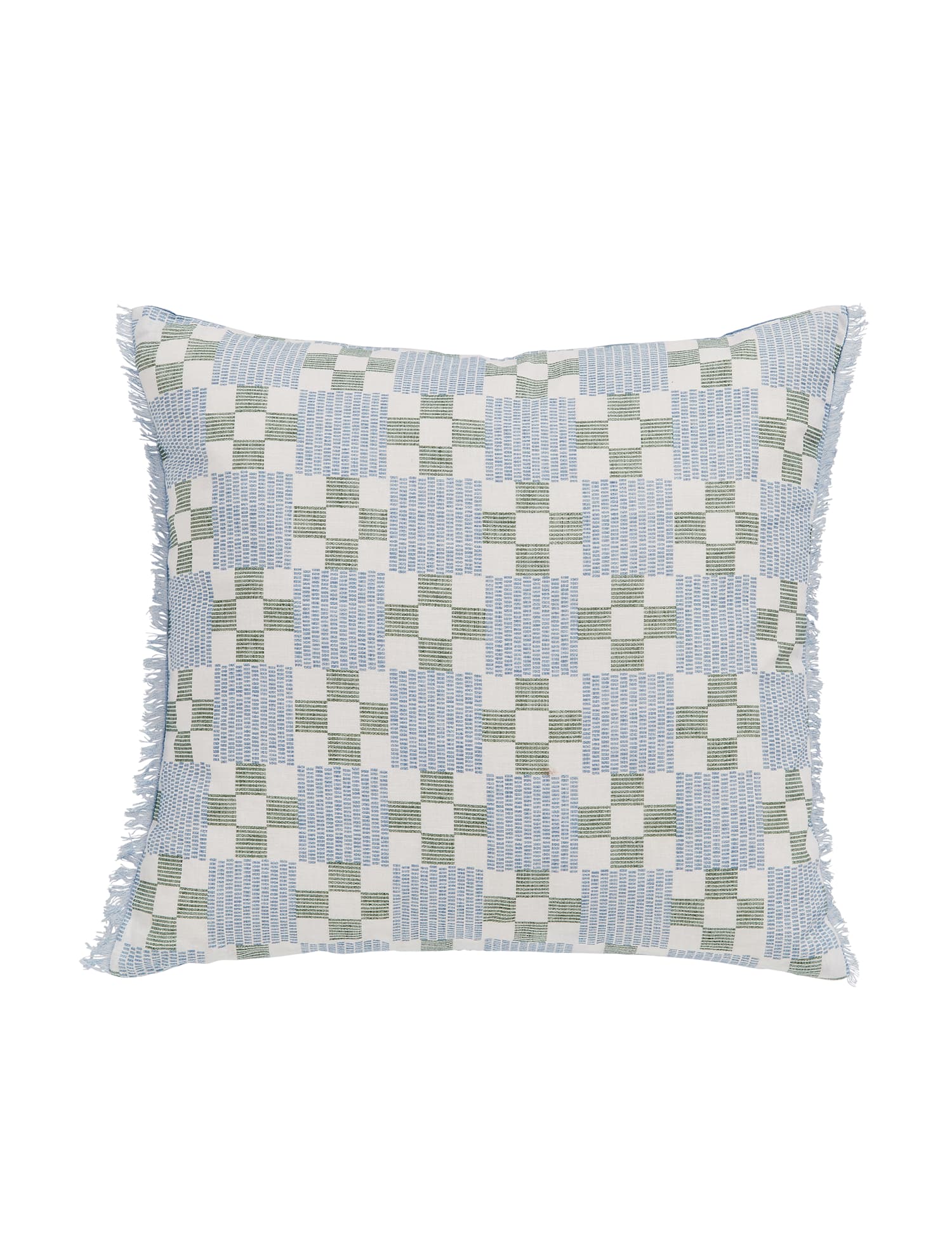 Joules Cotton Linen Riviera Cushion Blue Mix
