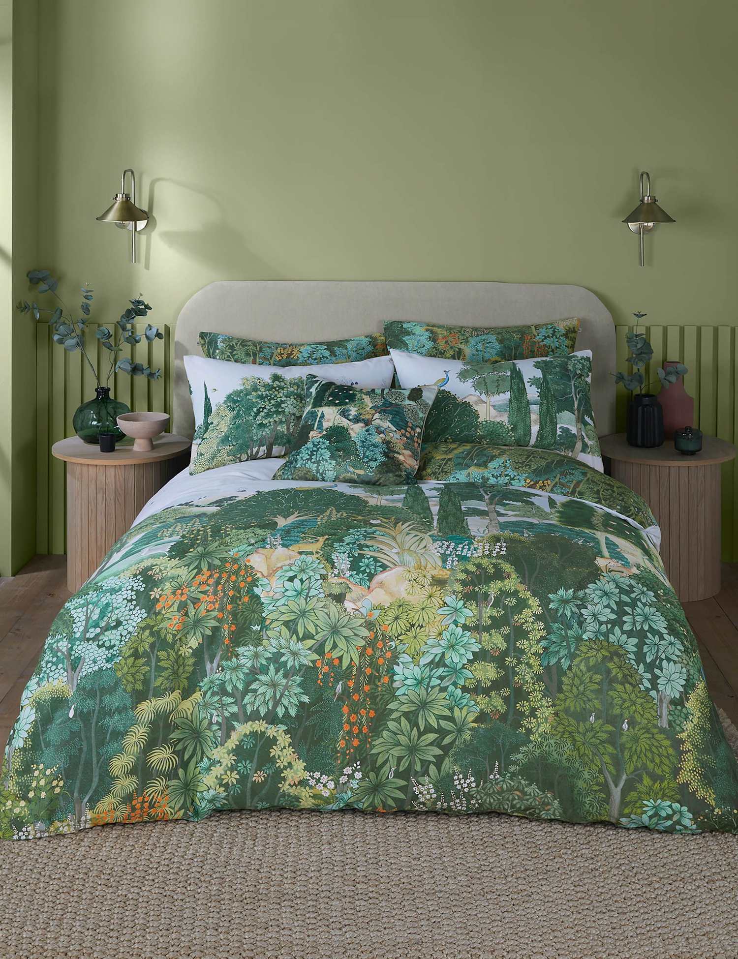 Graham & Brown Pure Cotton New Eden Bedding Set Emerald