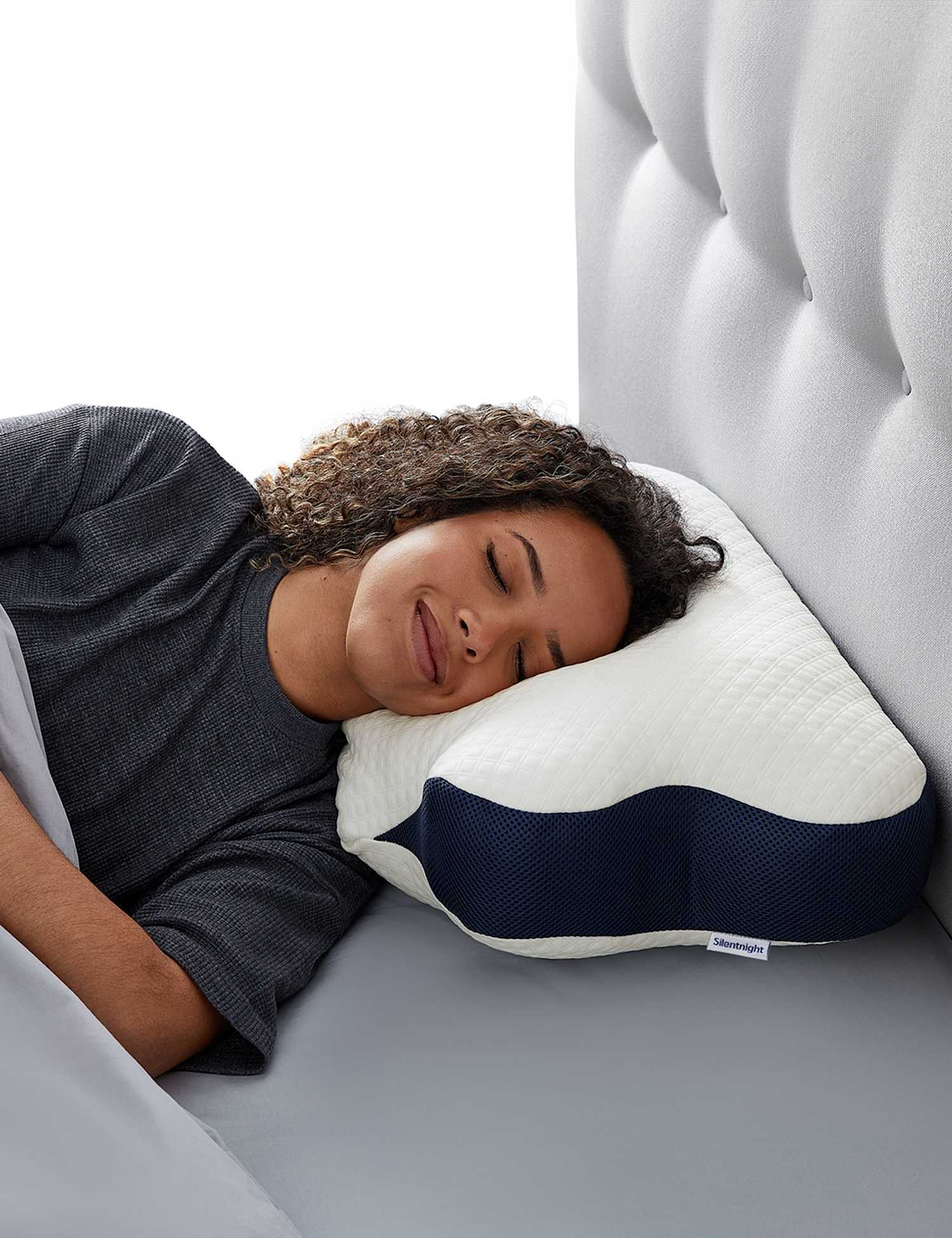 Silentnight Memory Foam Sleep Therapy Neck Care Pillow White