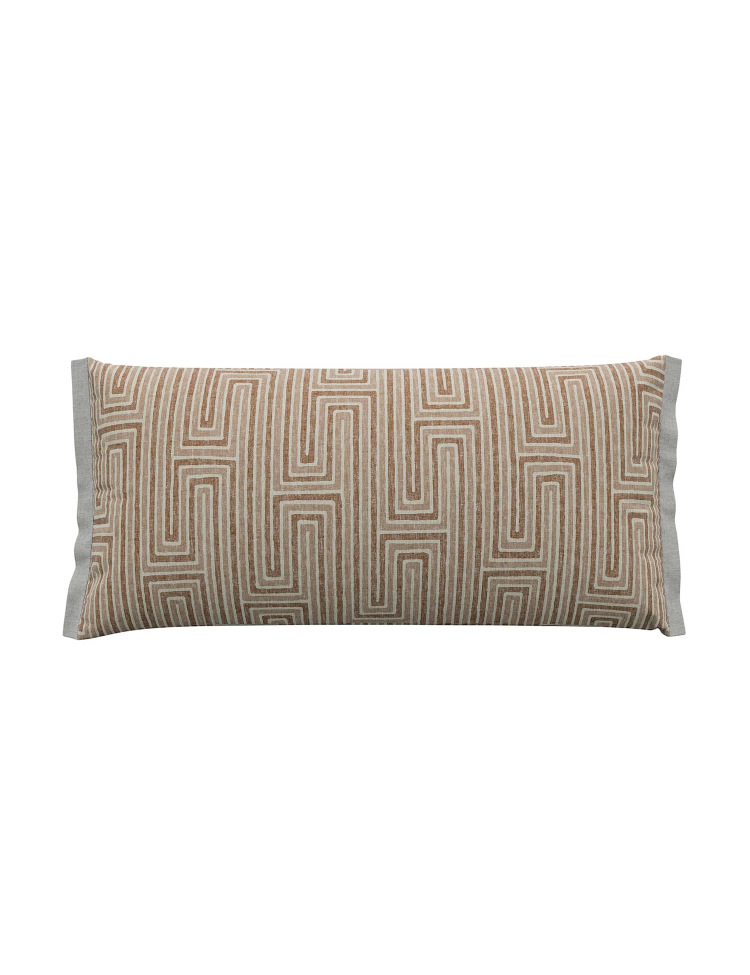 Bedeck of Belfast Rana Geometric Rectangle Cushion Brown Mix