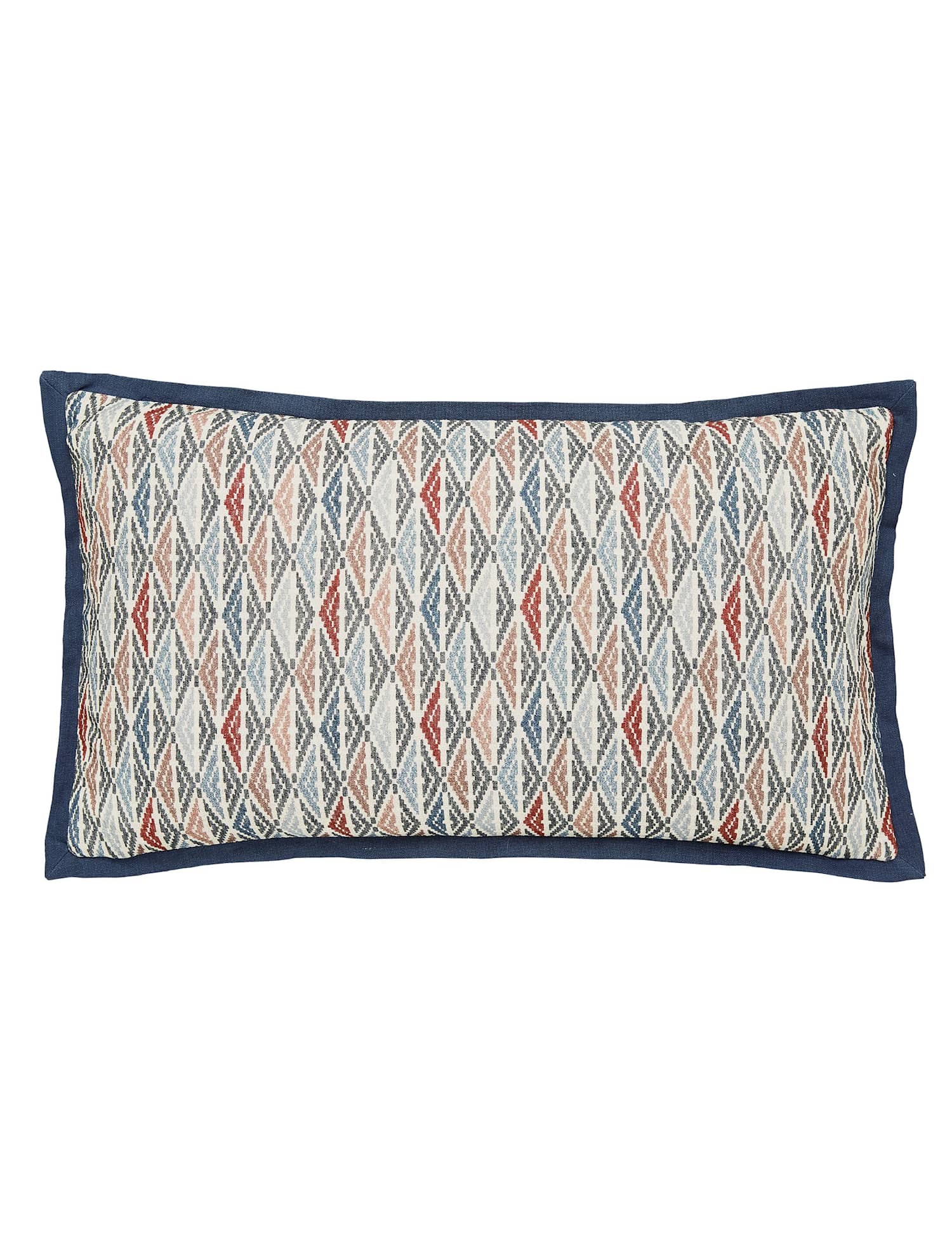 Bedeck of Belfast Lucine Geometric Diamond Rectangle Cushion Multi