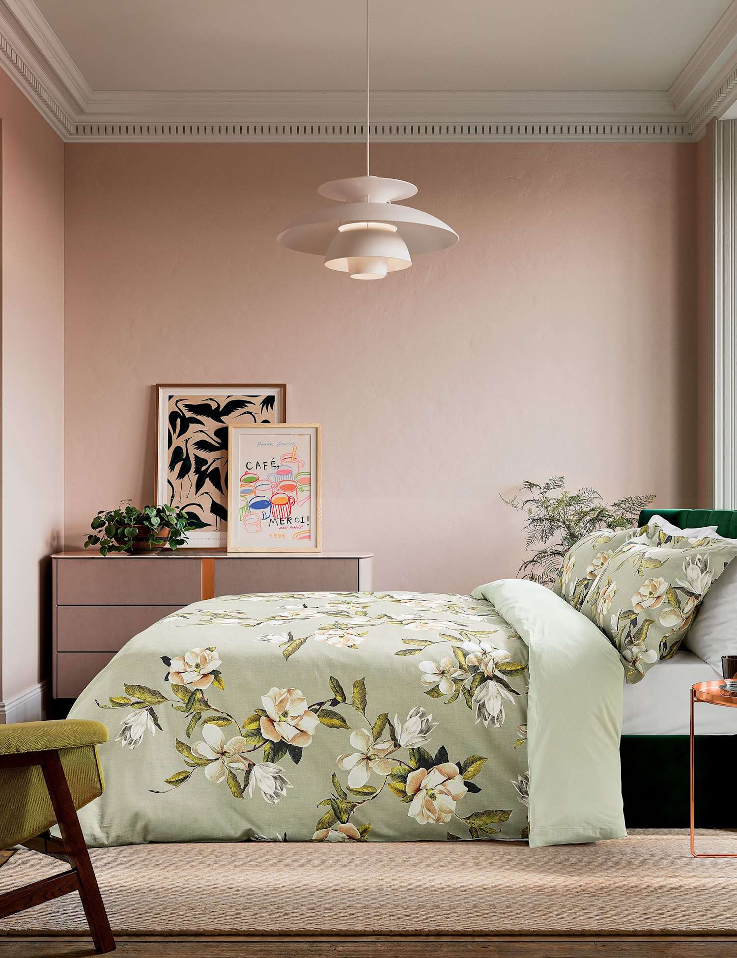 Ted Baker Opal Floral Bedding Set Green Mix