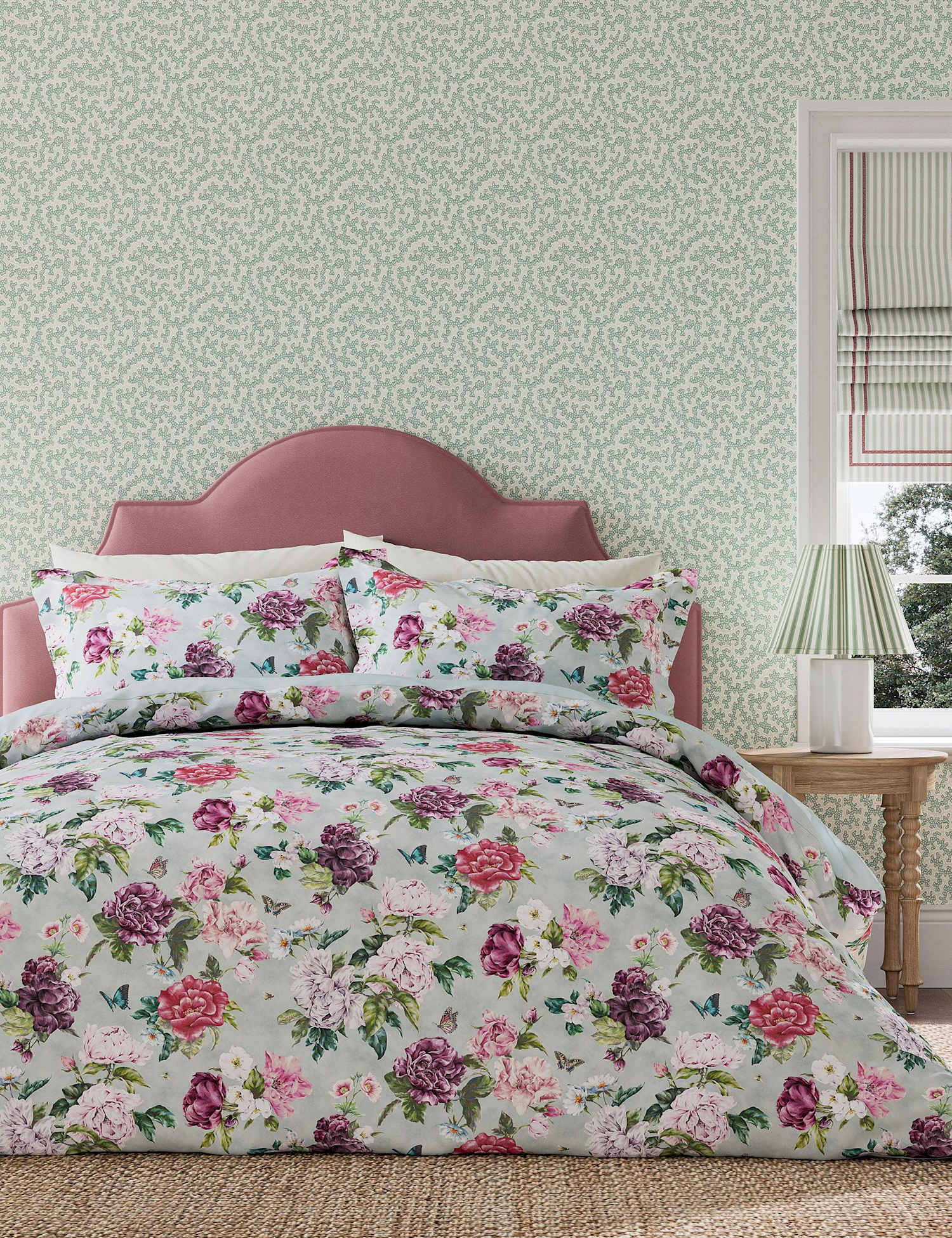 Sanderson Summer Peony Bedding Set Multi