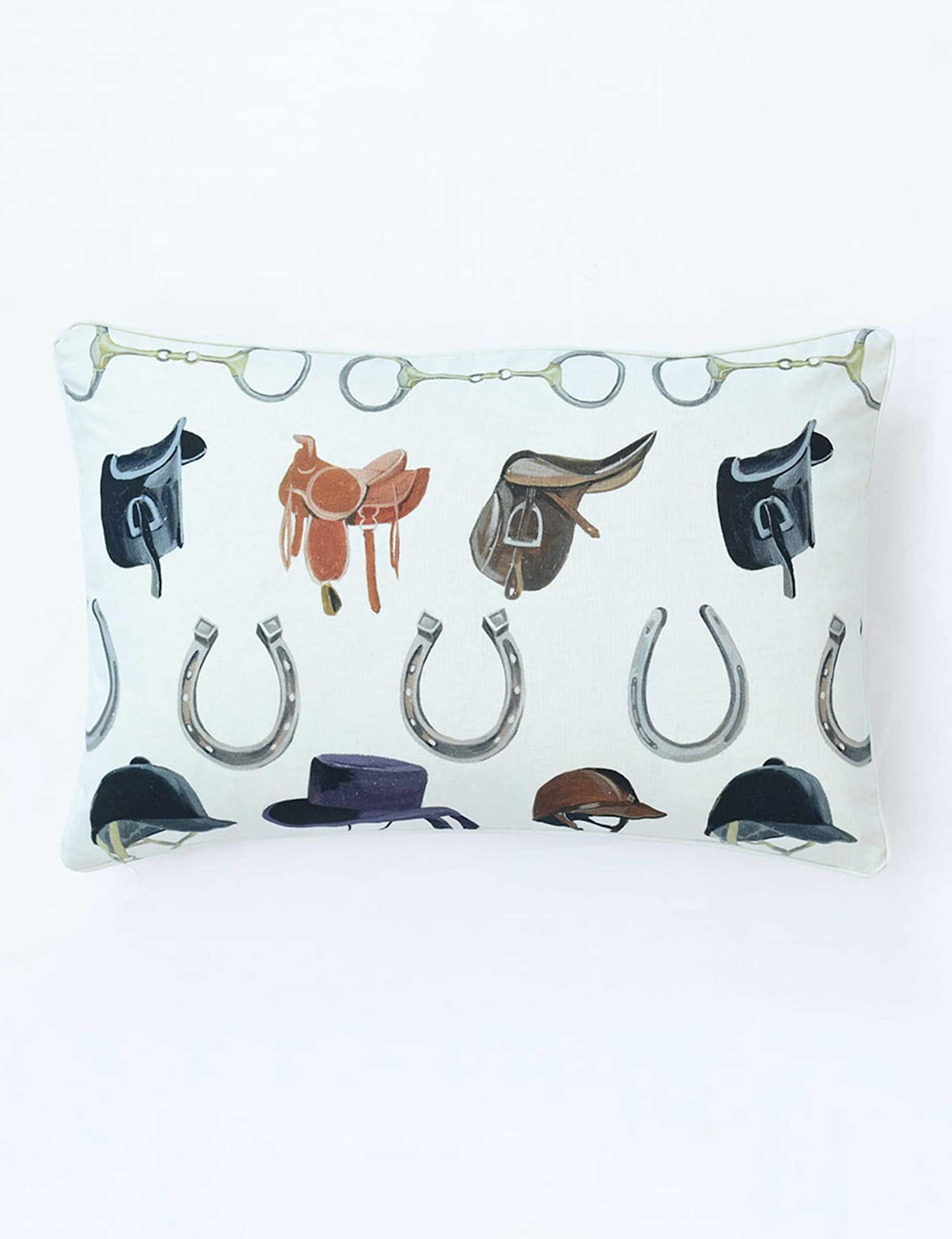 MM Linen Pure Cotton Stables Bolster Cushion Multi
