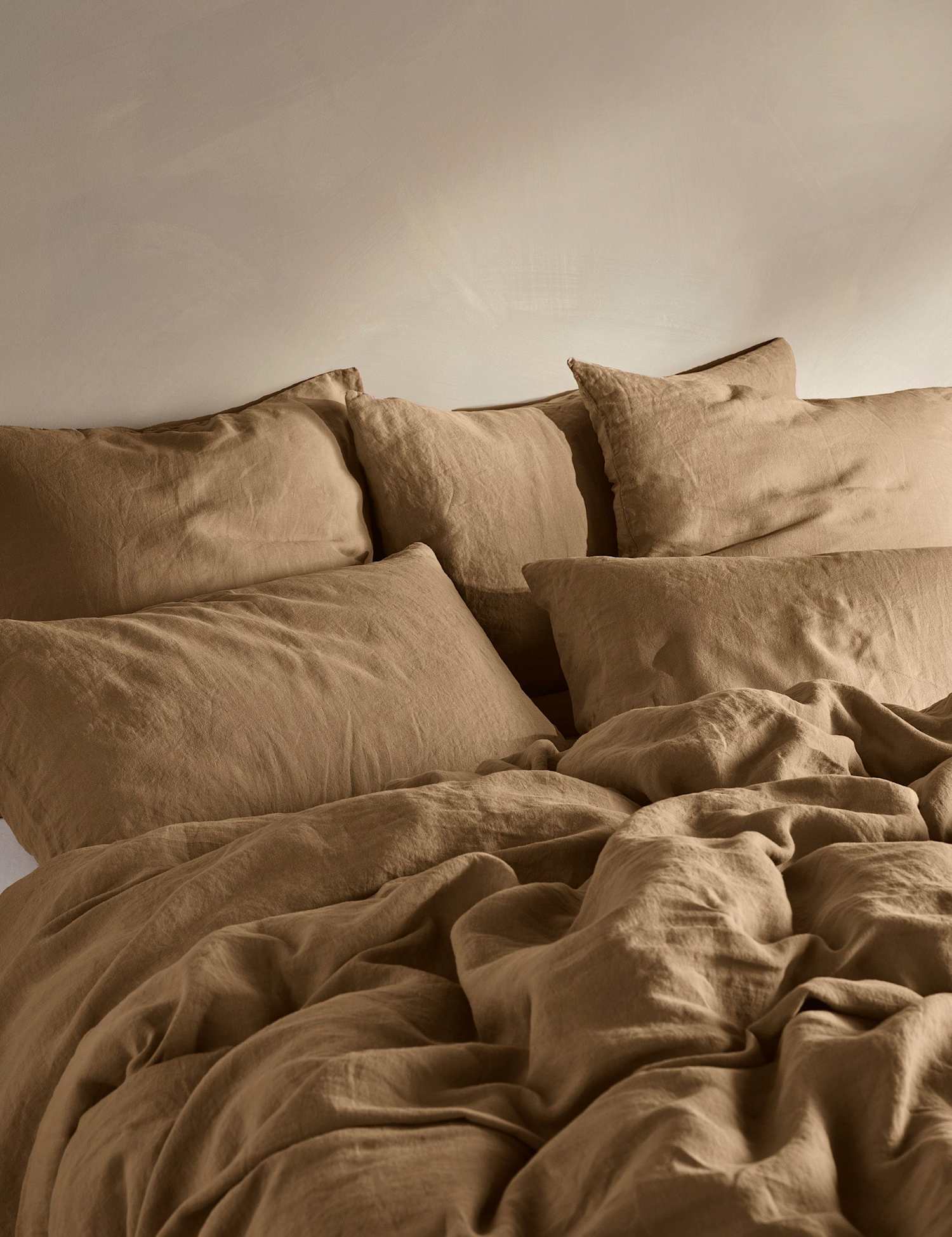 Bedfolk Pure Linen Washed Duvet Cover Bronze