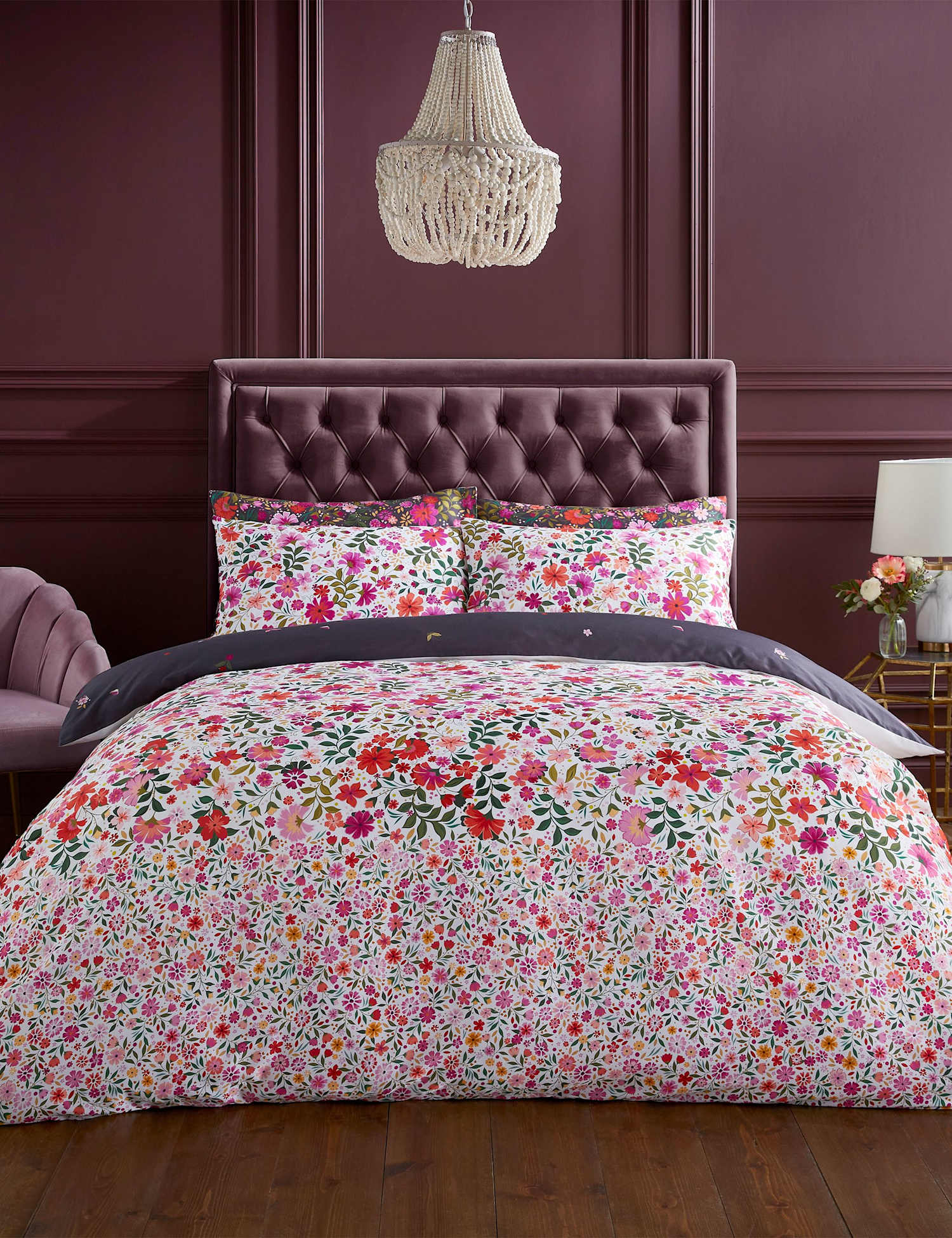 Sara Miller Pure Cotton Ditsy Floral Bedding Set Multi