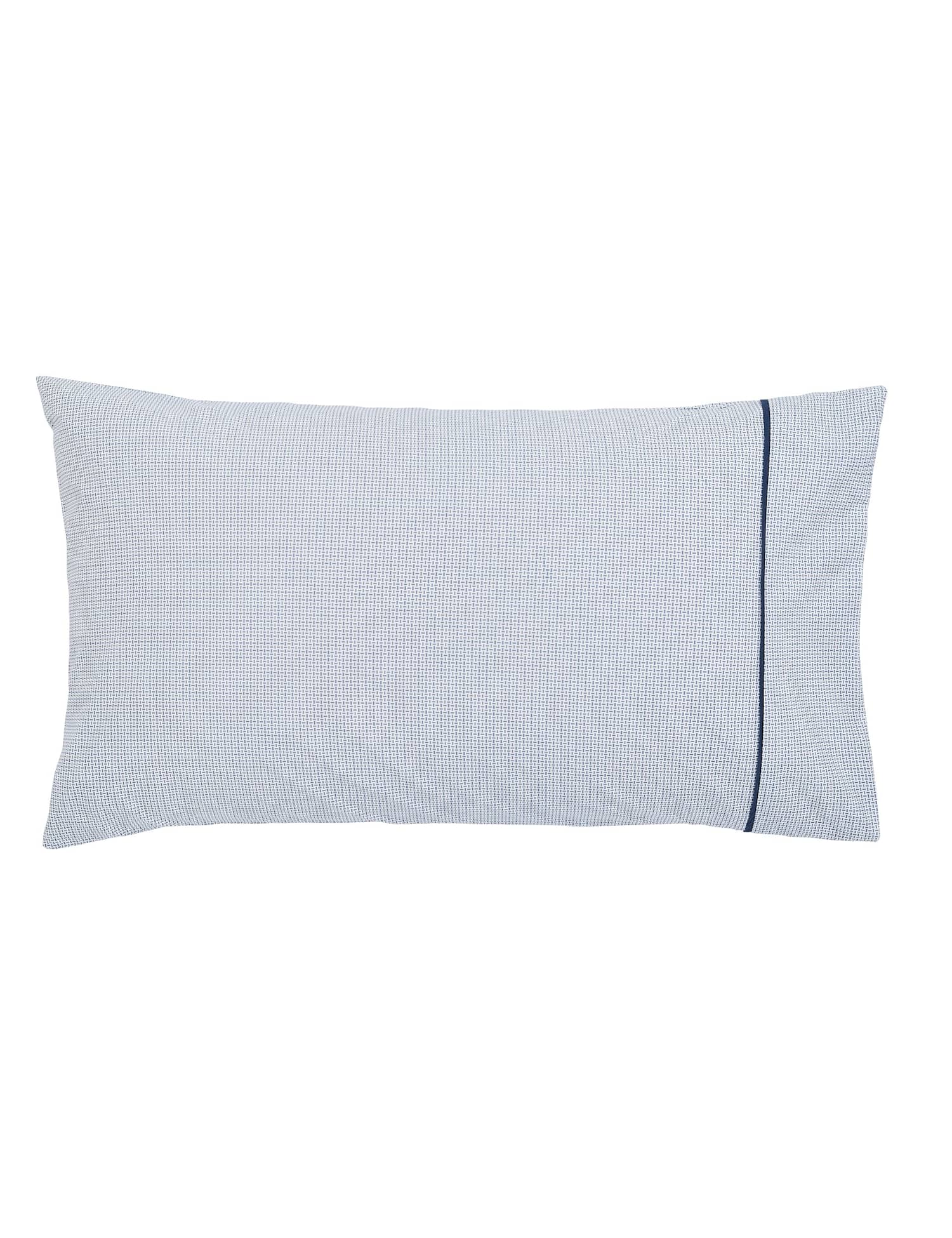 Bedeck of Belfast 2 Pack Kayah Pure Cotton Pillow Cases Indigo Mix