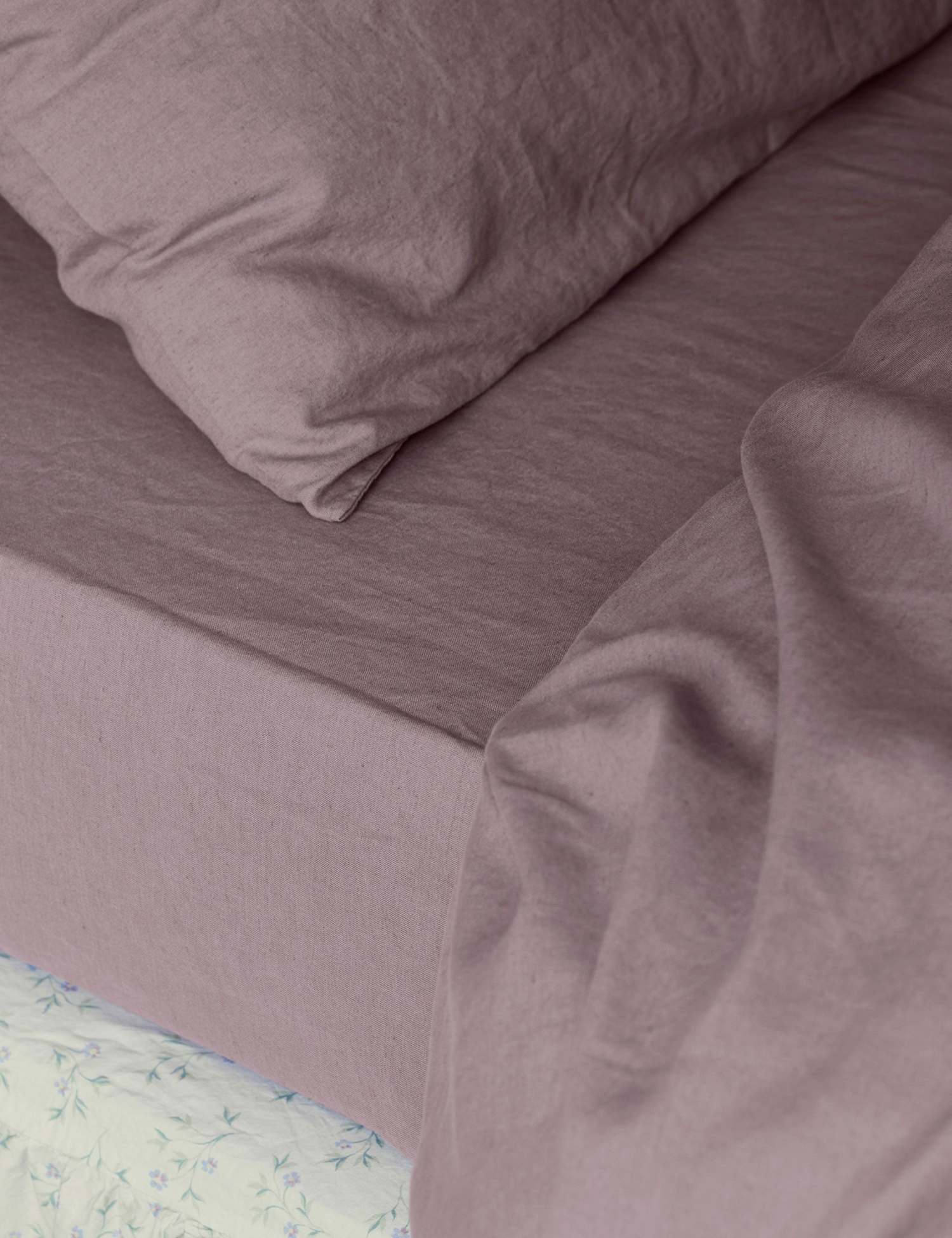Piglet In Bed Linen Rich Fitted Sheet Purple