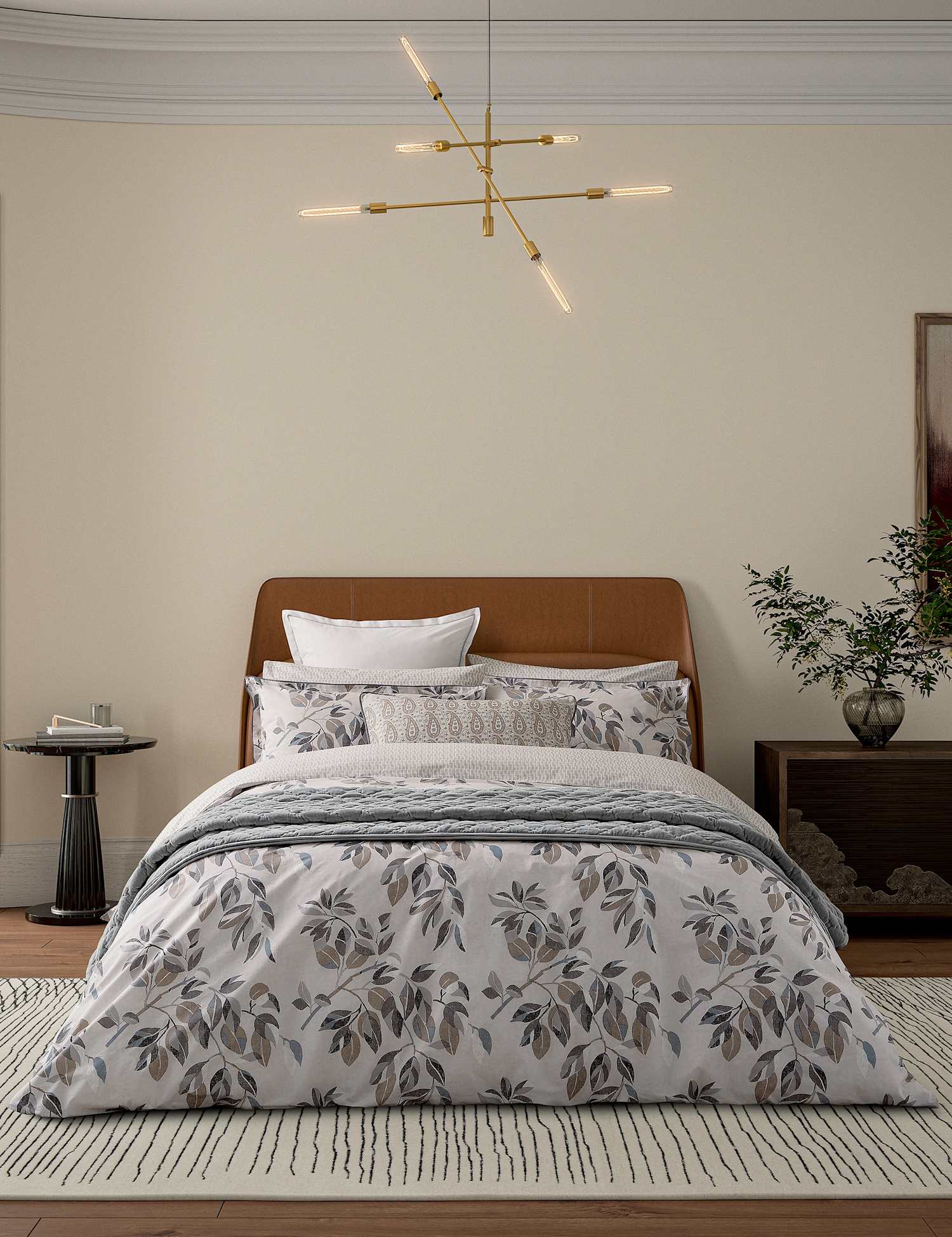Bedeck of Belfast Pure Cotton Bedding Set Neutral