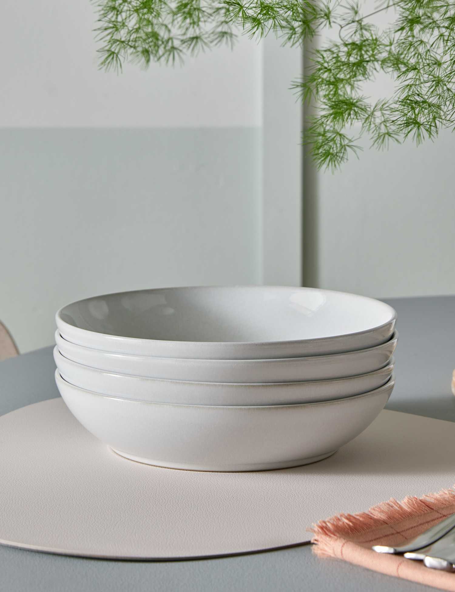 Image of Denby Set of 4 Cotton White&hellip;