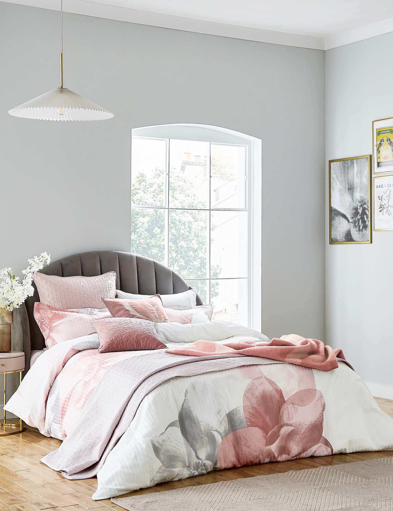 Ted Baker Pure Cotton Sateen Photo Magnolia Duvet Cover Multi