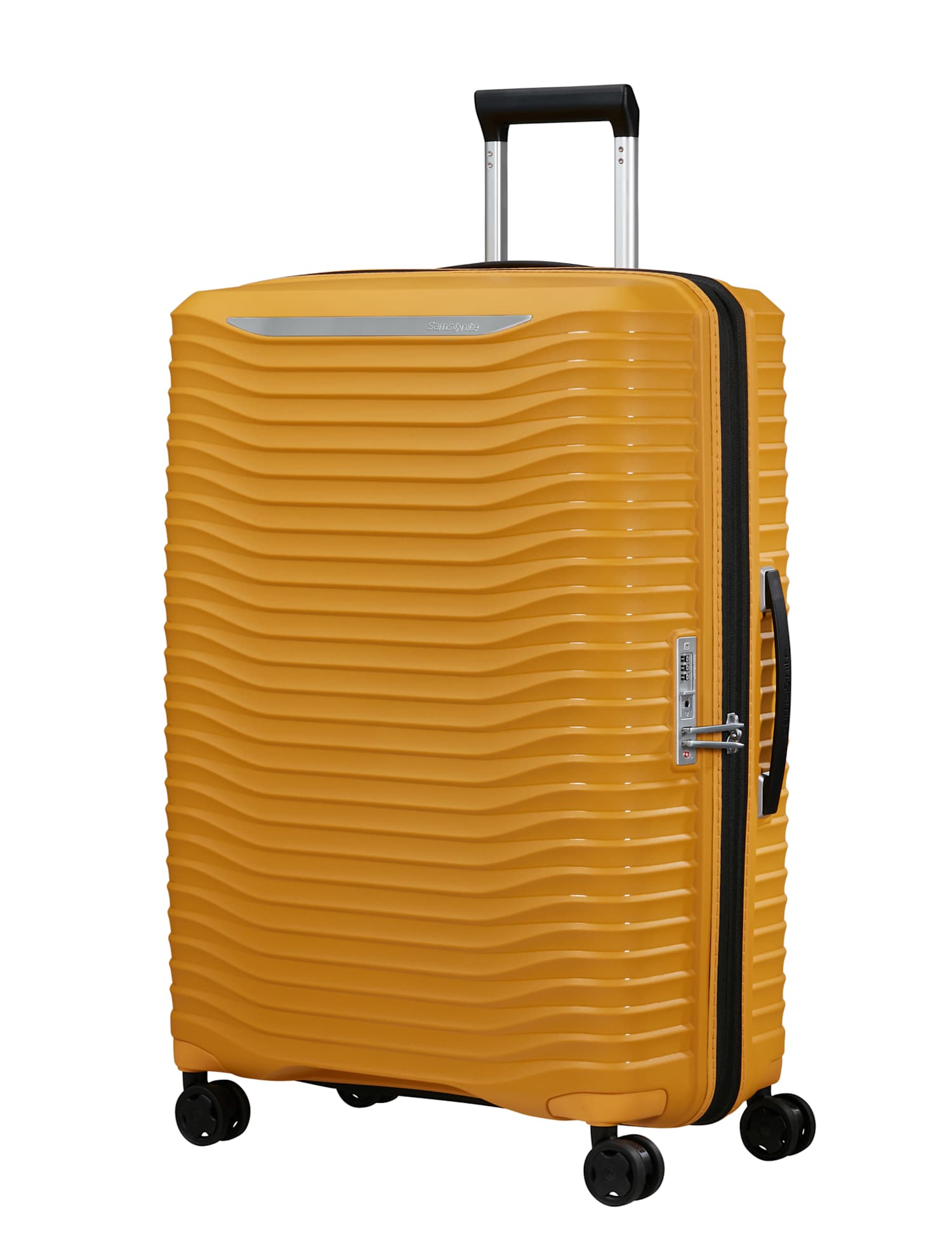 Samsonite Upscape 4 Wheel Hard Shell Large Suitcase Bright Yellow