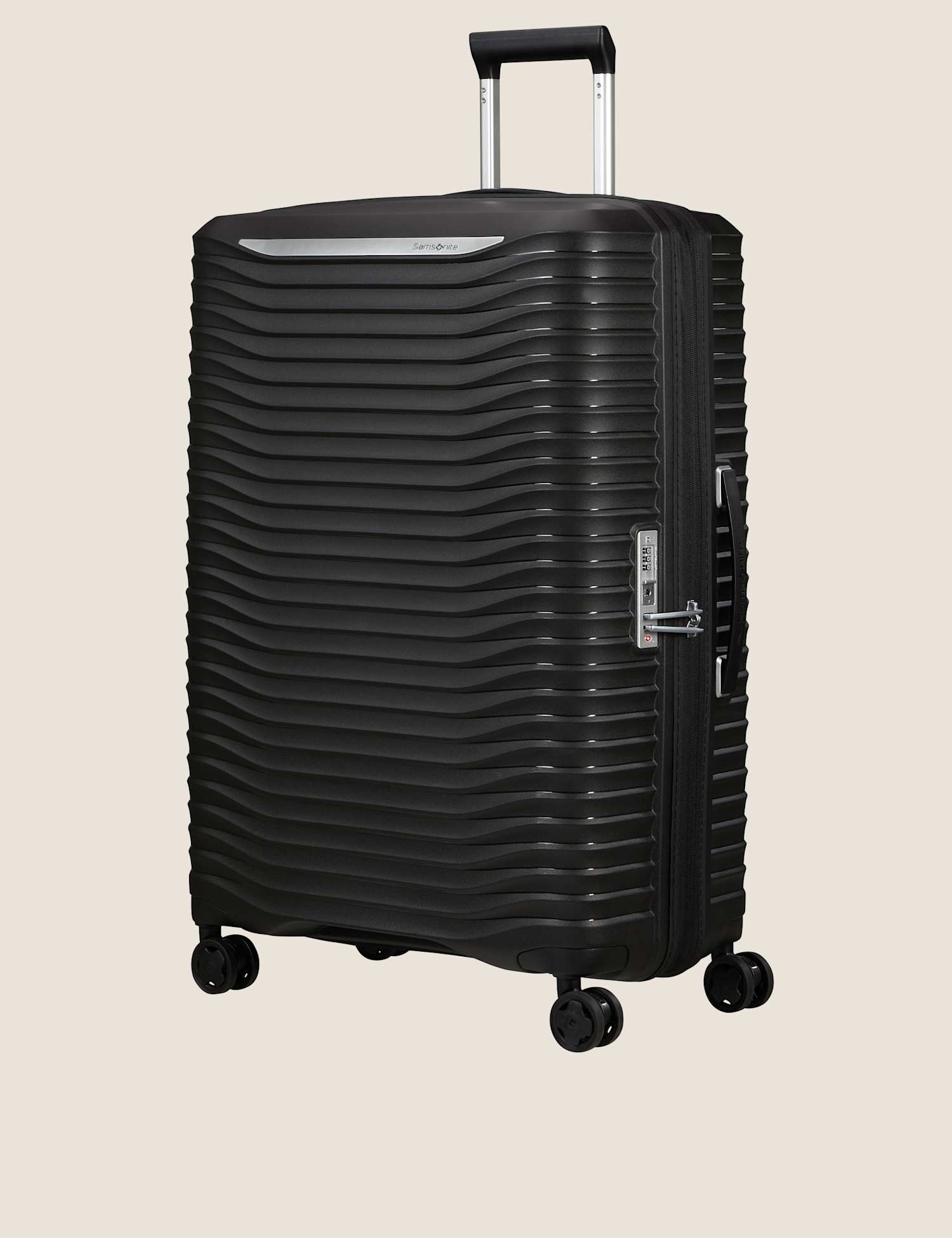 Samsonite Upscape 4 Wheel Hard Shell Large Suitcase Black