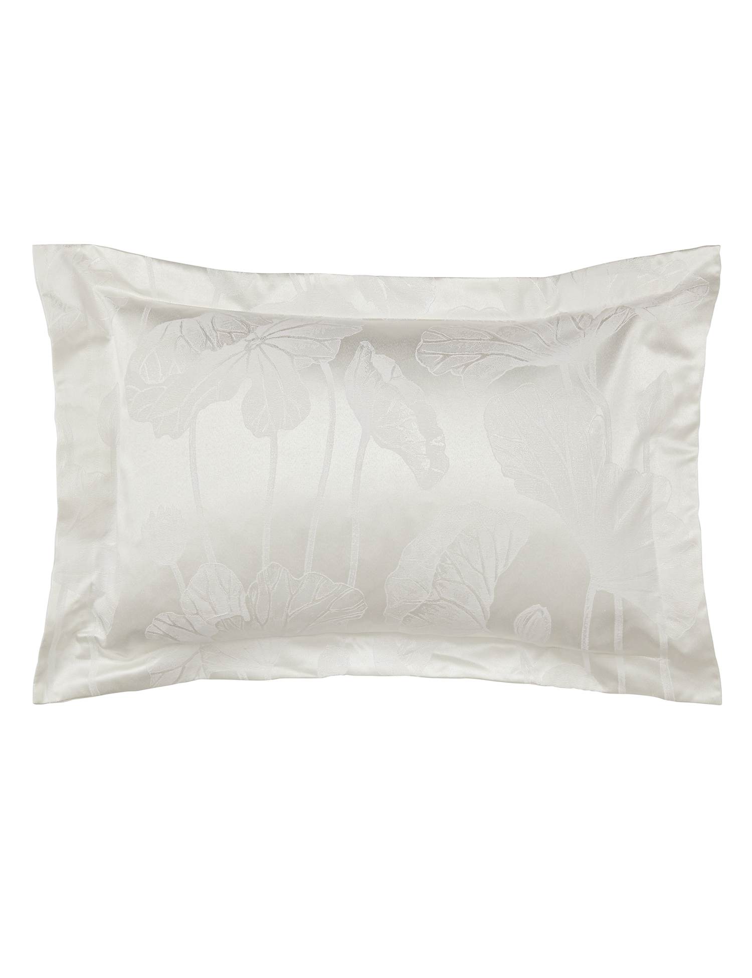 Sanderson Cotton Rich Lotus Leaf Oxford Pillowcase Ivory