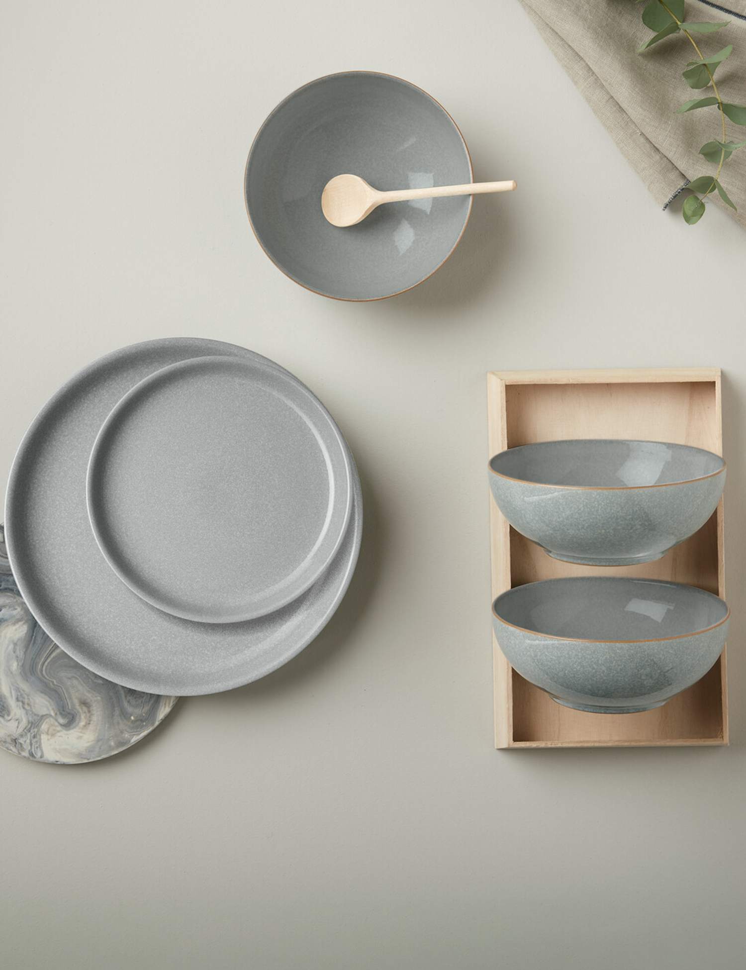 Image of Denby 12 Piece Elements Coupe Dinner&hellip;