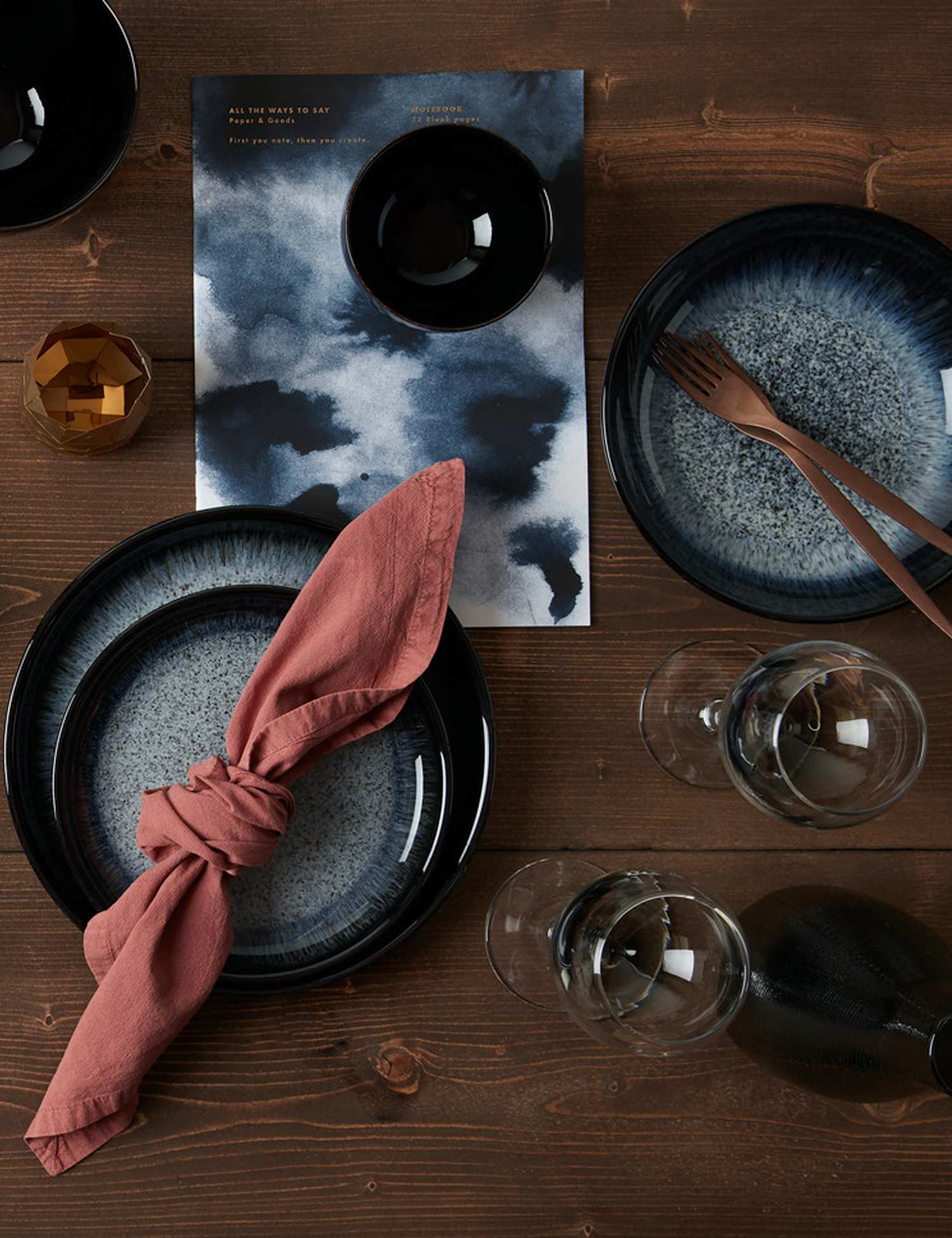 Image of Denby Set of 4 Halo Dinner&hellip;