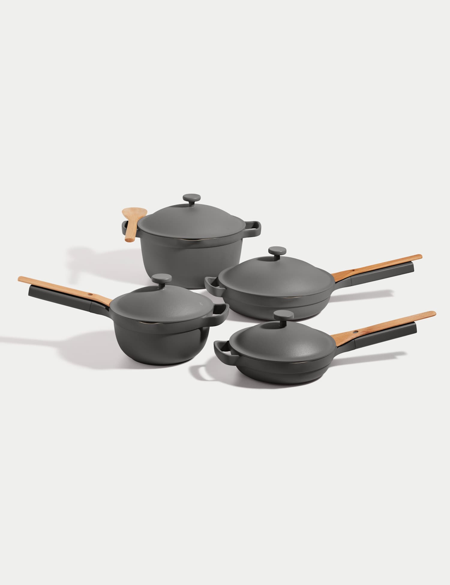 Our Place 4 Piece Ceramic Non-Stick Cookware Set Charcoal