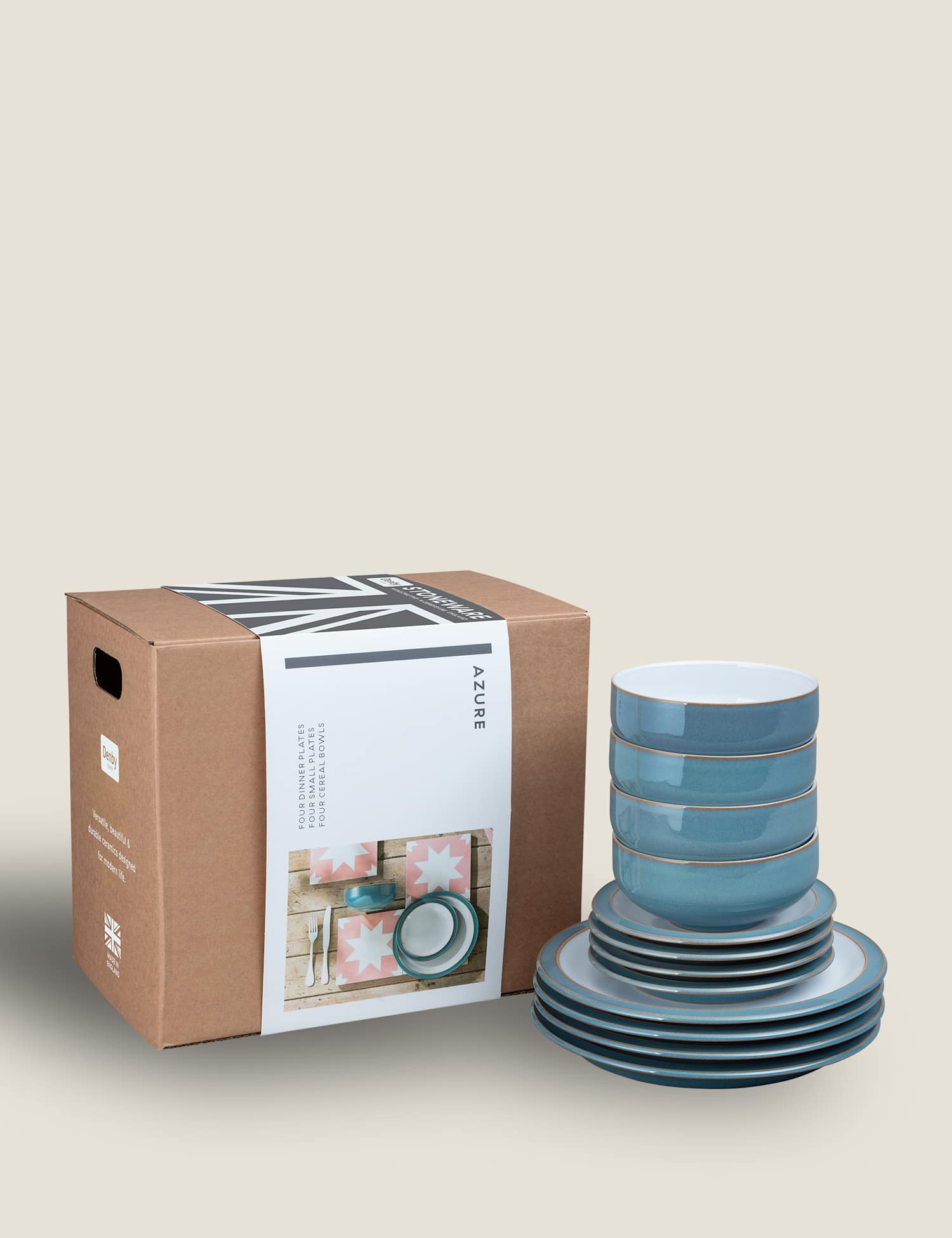 Image of Denby Set of 4 Azure Side&hellip;