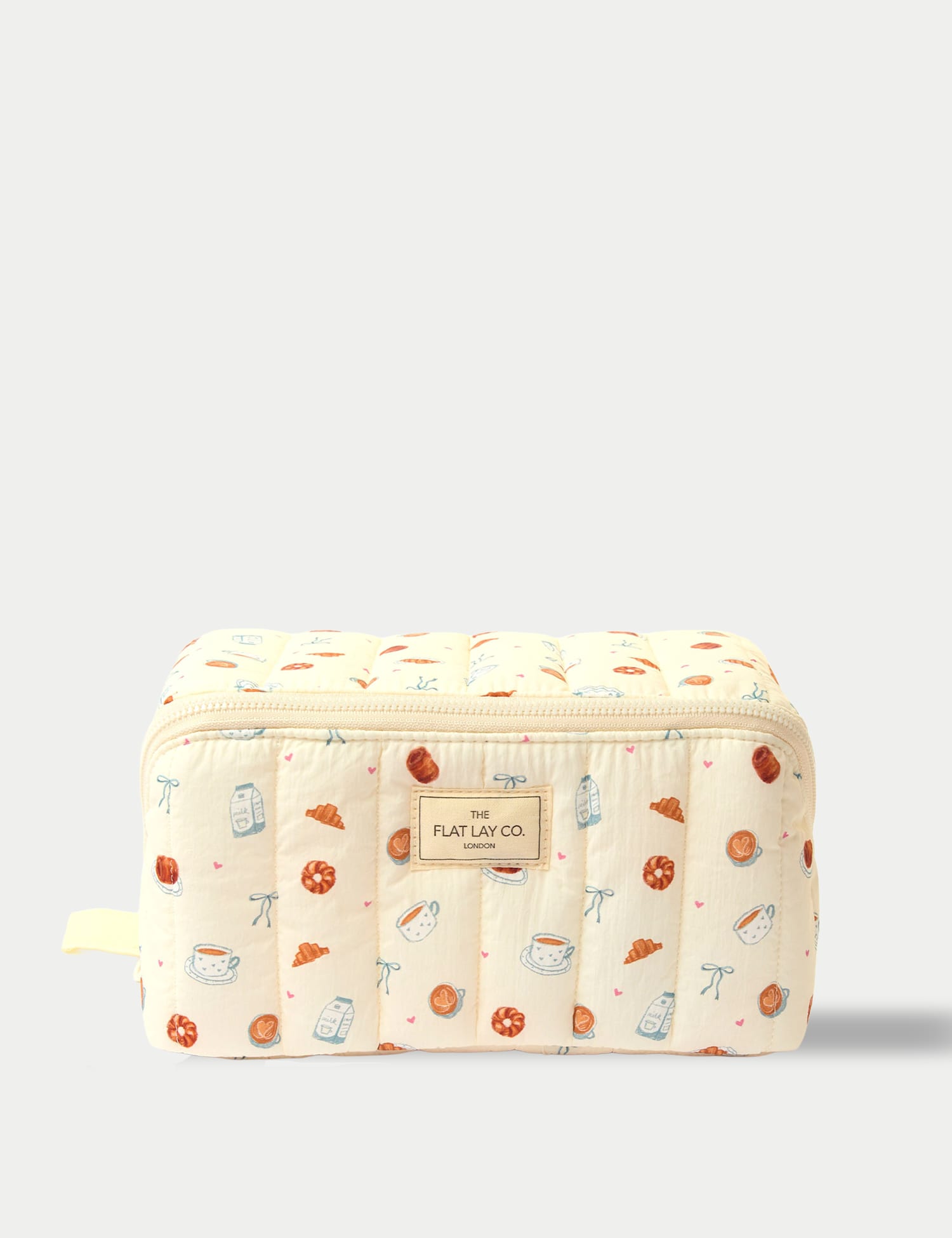 Flat Lay Co Marshmallow Flat Lay Makeup Box Bag - Patisserie Brown
