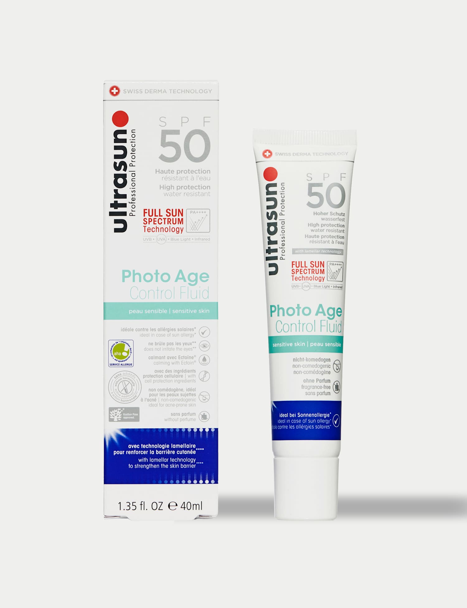 Ultrasun Photo Age Control Fluid SPF 50 40ml No Colour