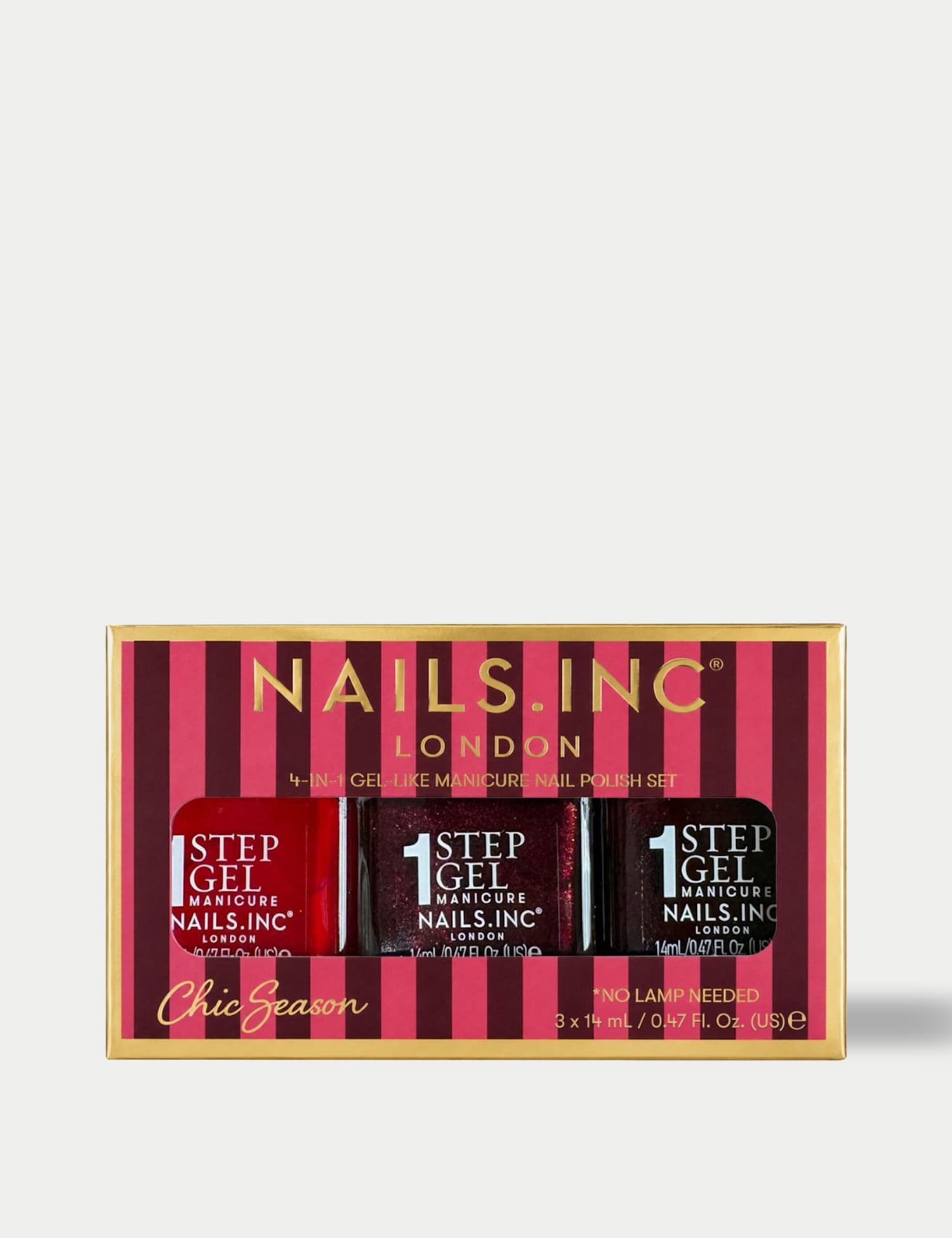 Nails Inc. Chic Season 3 Piece Nail Polish Set No Colour