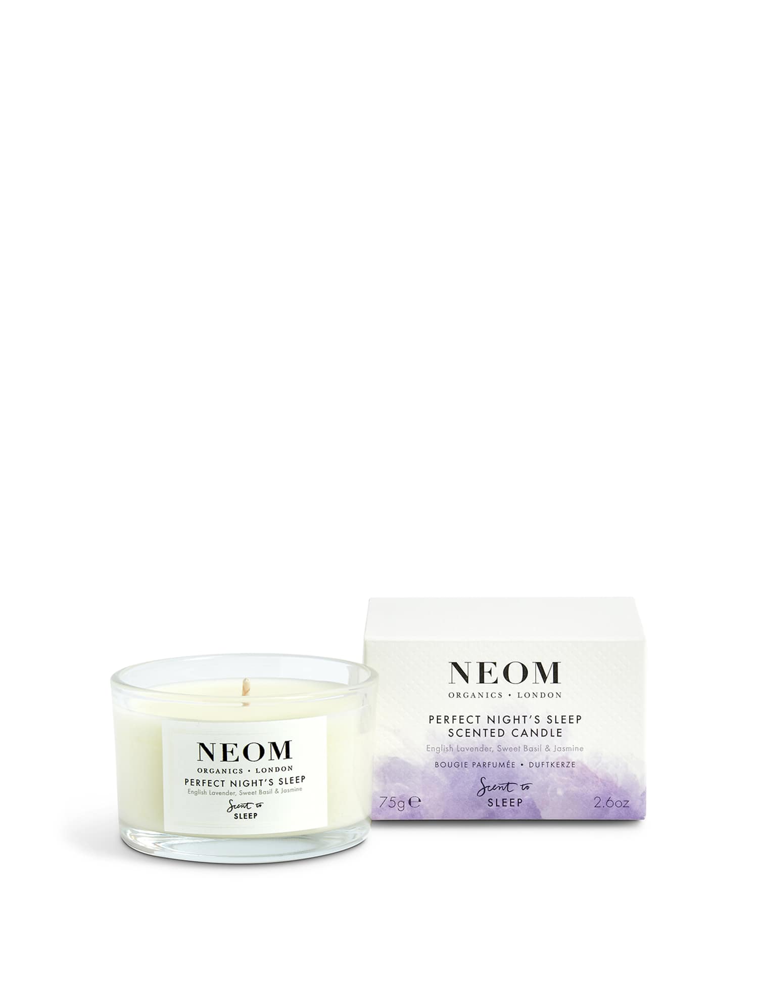 NEOM Wellbeing Perfect Night's Sleep Scented Candle (Travel) 75g No Colour