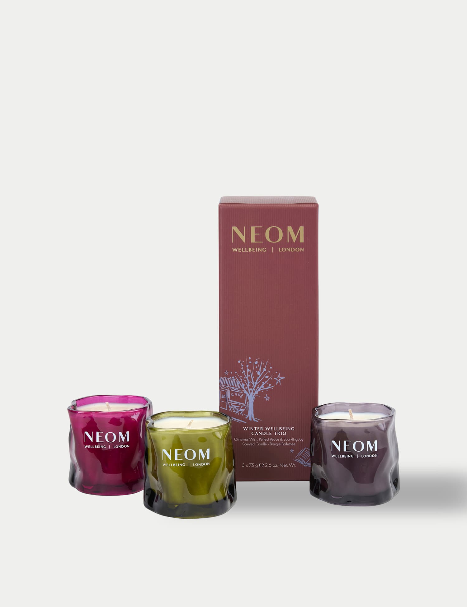 NEOM Wellbeing Winter Wellbeing Candle Trio No Colour