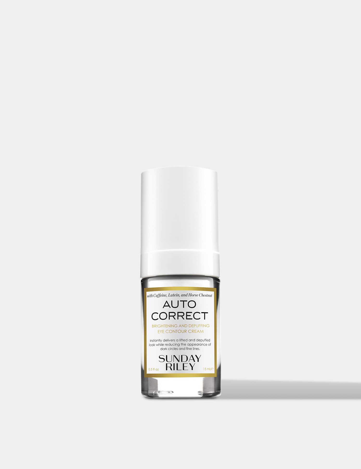 Sunday Riley Auto Correct Brightening & Depuffing Eye Contour Cream 15ml No Colour