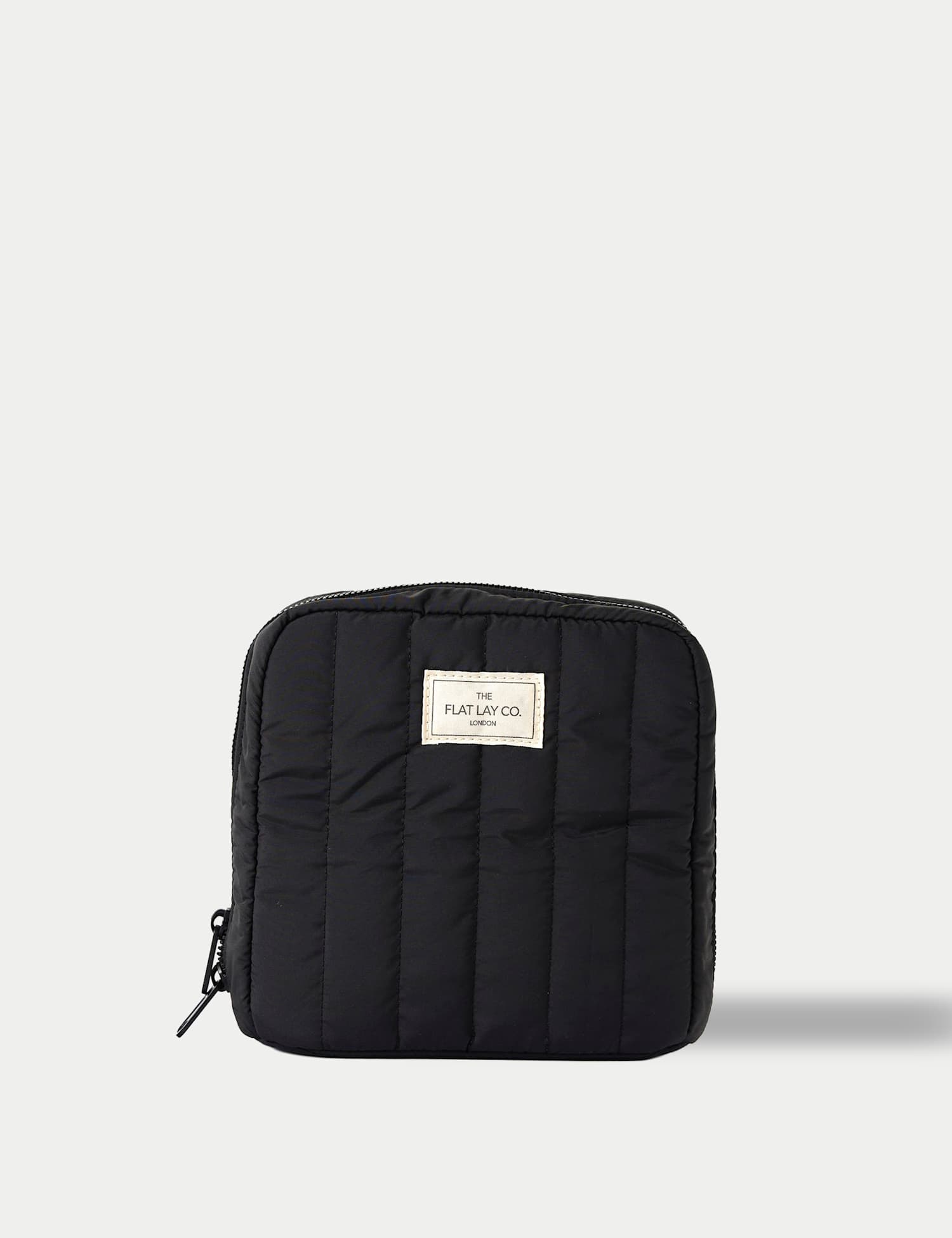 The Flat Lay Co. The Showcase Small Make Up Bag Black
