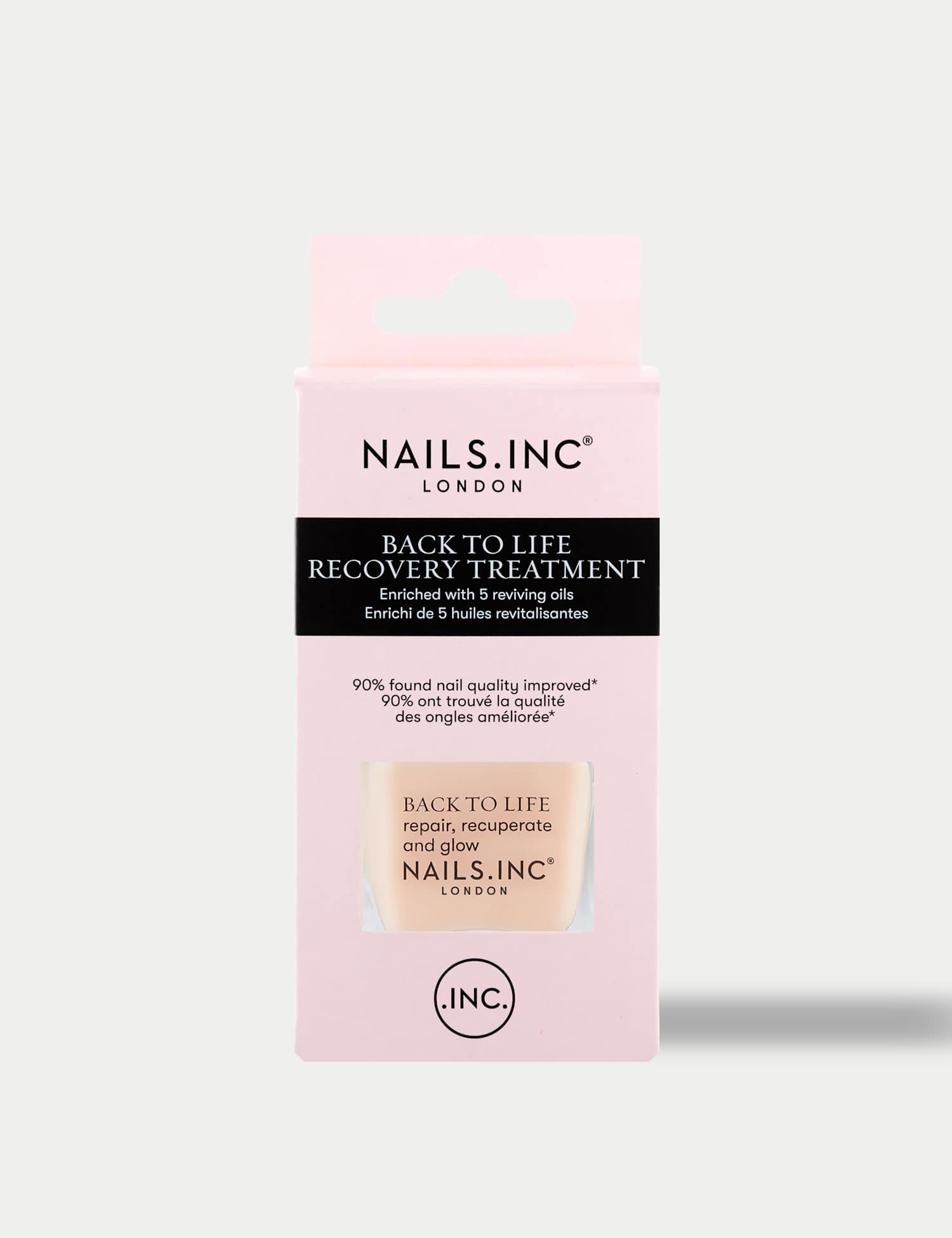 Nails Inc. Back To Life Strengthening Nail Treatment 14ml Nude