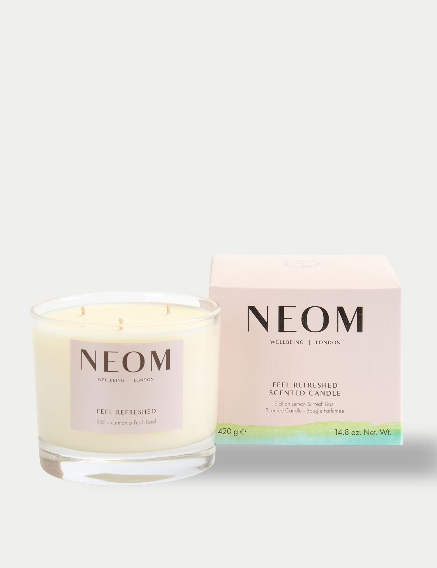 NEOM Wellbeing Feel Refreshed 3 Wick Candle420 g No Colour