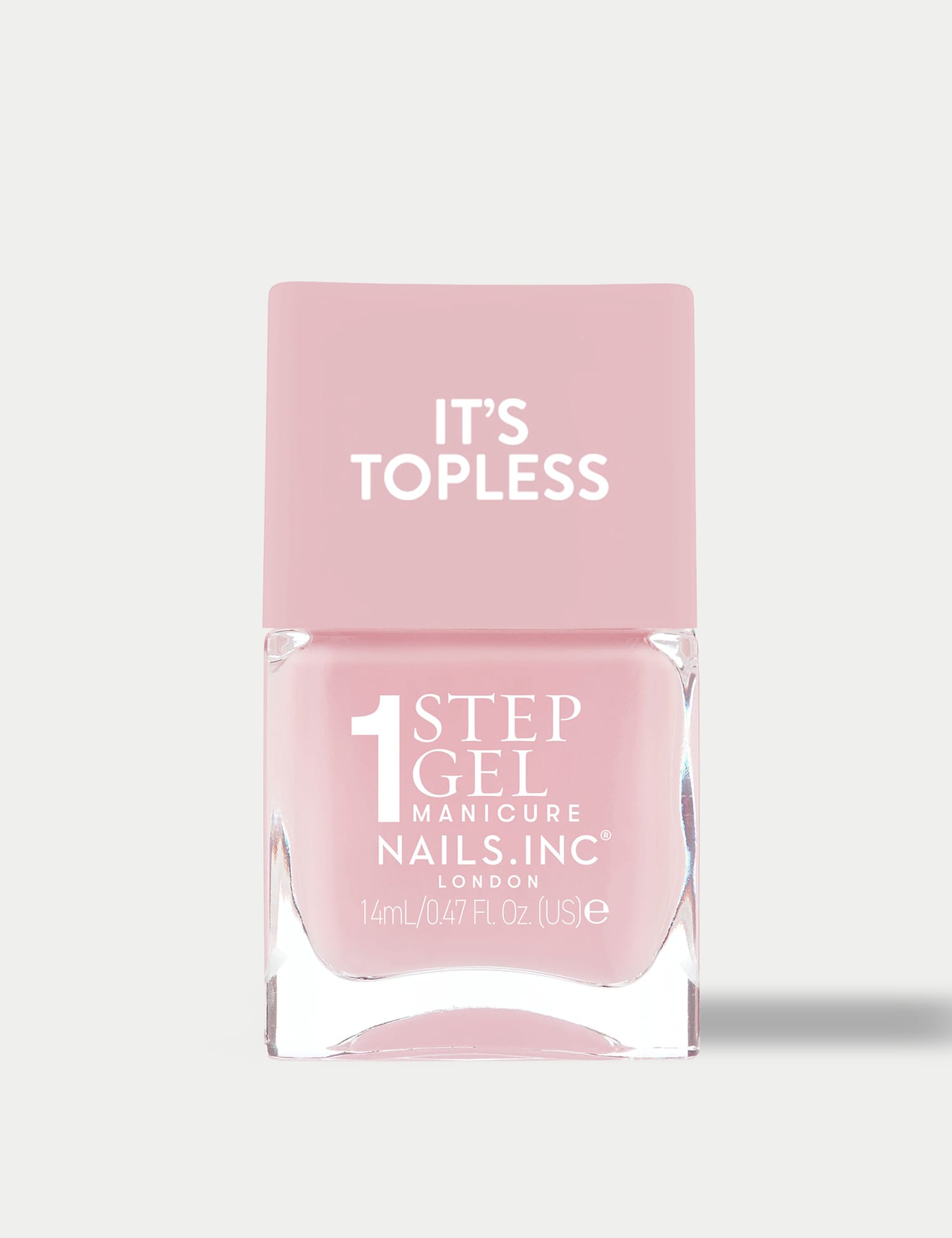 Nails Inc. It's Topless 1-Step Gel Like Nail Polish 14ml Soft Pink