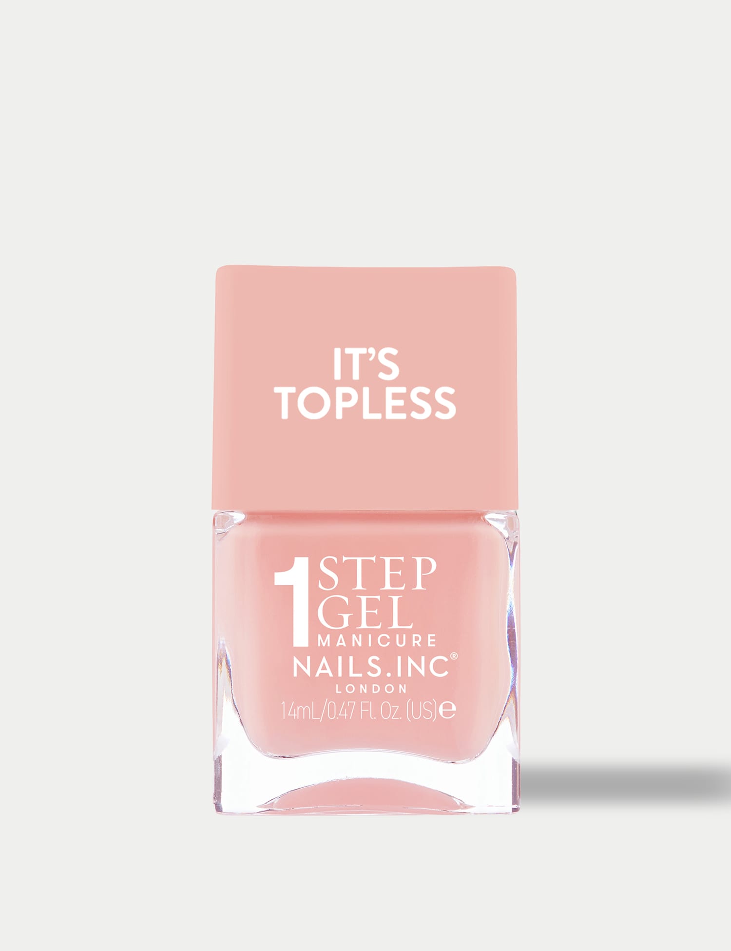 Nails Inc. It's Topless 1-Step Gel Like Nail Polish 14ml Nude