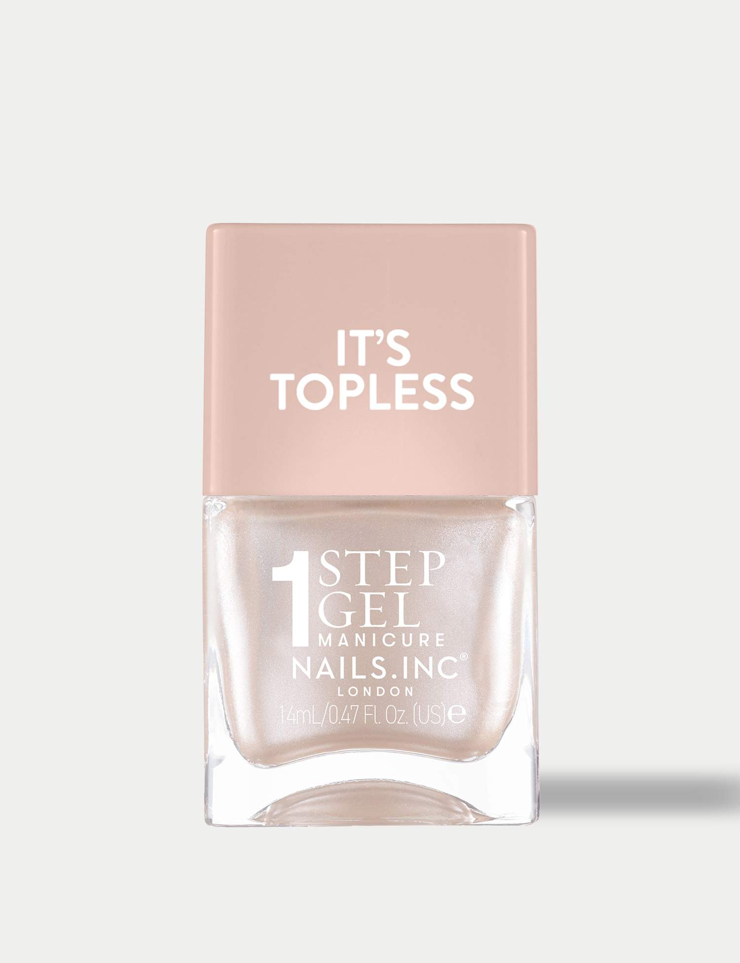 Nails Inc. It's Topless 1-Step Gel Like Nail Polish 14ml Ivory